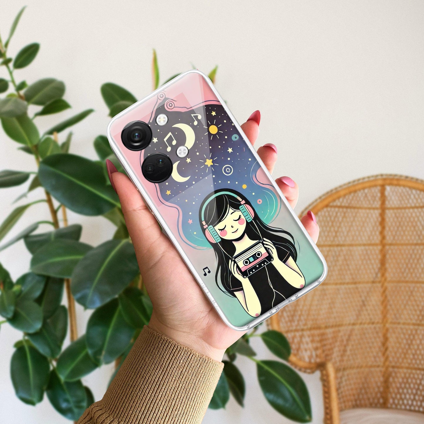 Luna Transparent Silicon Case For OnePlus