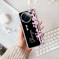 Pink Floral Customize Transparent Silicon Case For Xiaomi 14 Civi 5G