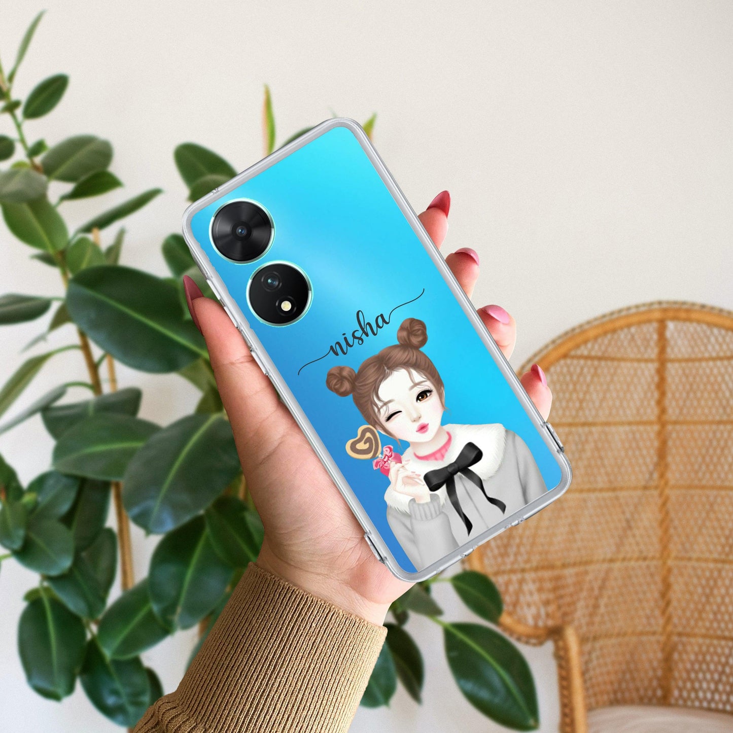 Candy Wink Customize Transparent Silicon Case For Vivo