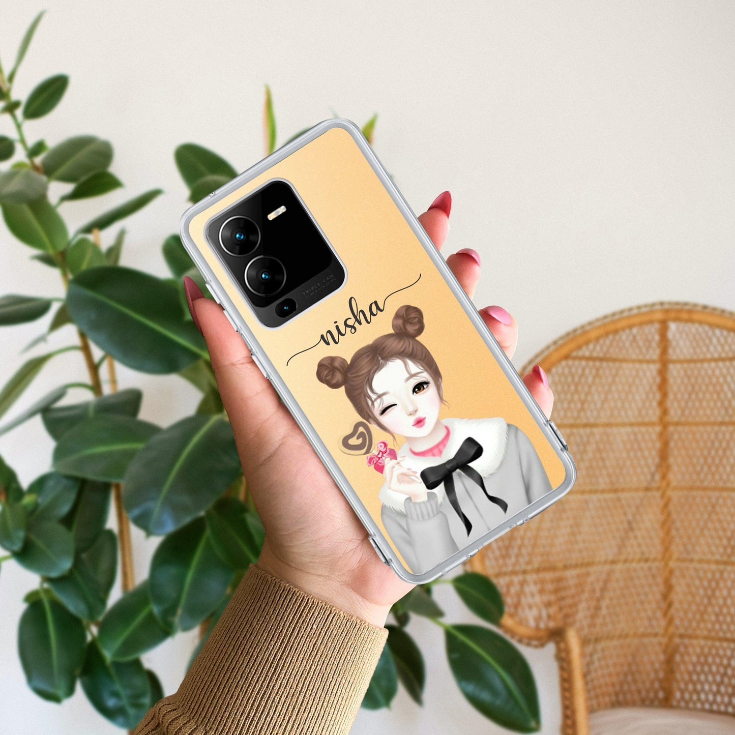 Candy Wink Customize Transparent Silicon Case For Vivo