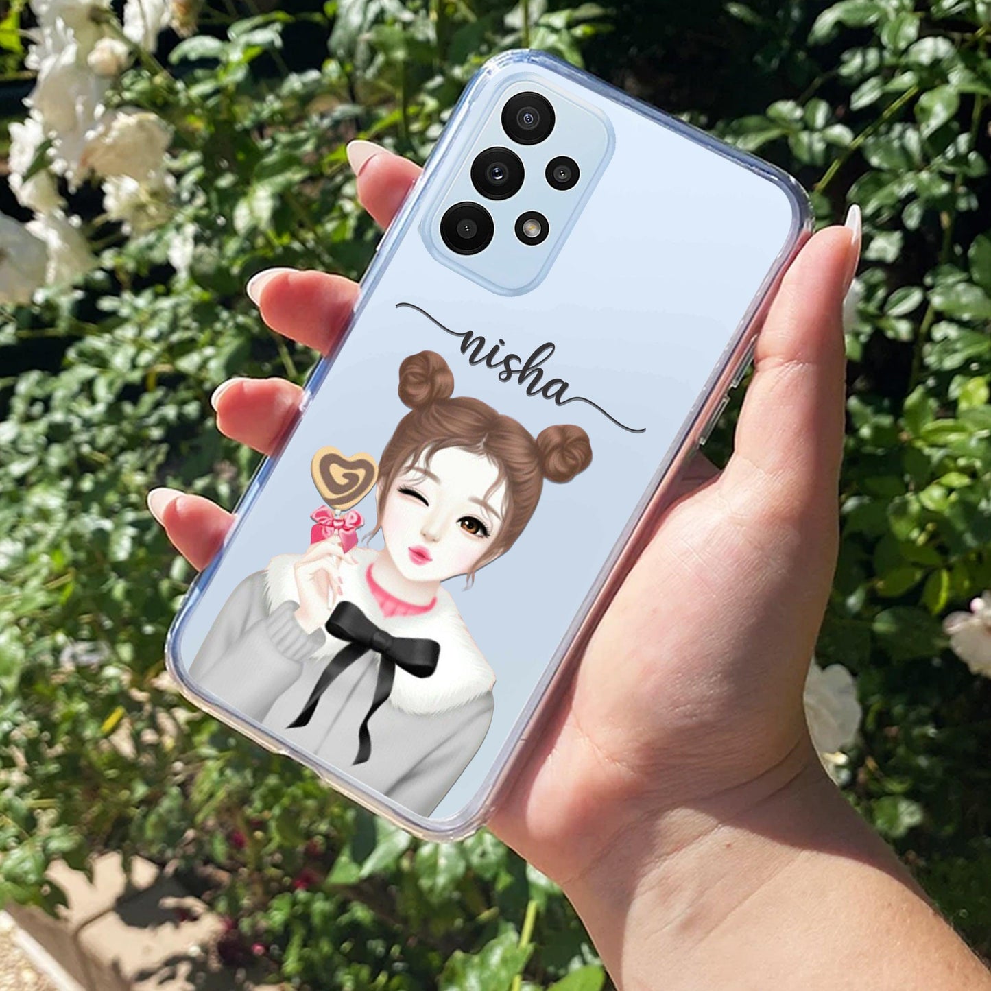 Candy Wink Customize Transparent Silicon Case For Samsung