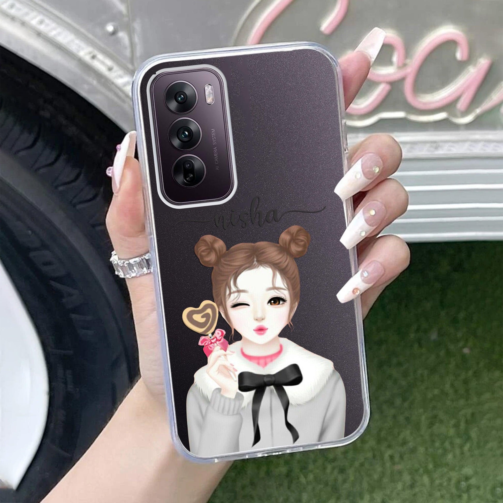 Candy Wink Customize Transparent Silicon Case For Oppo - ShopOnCliQ