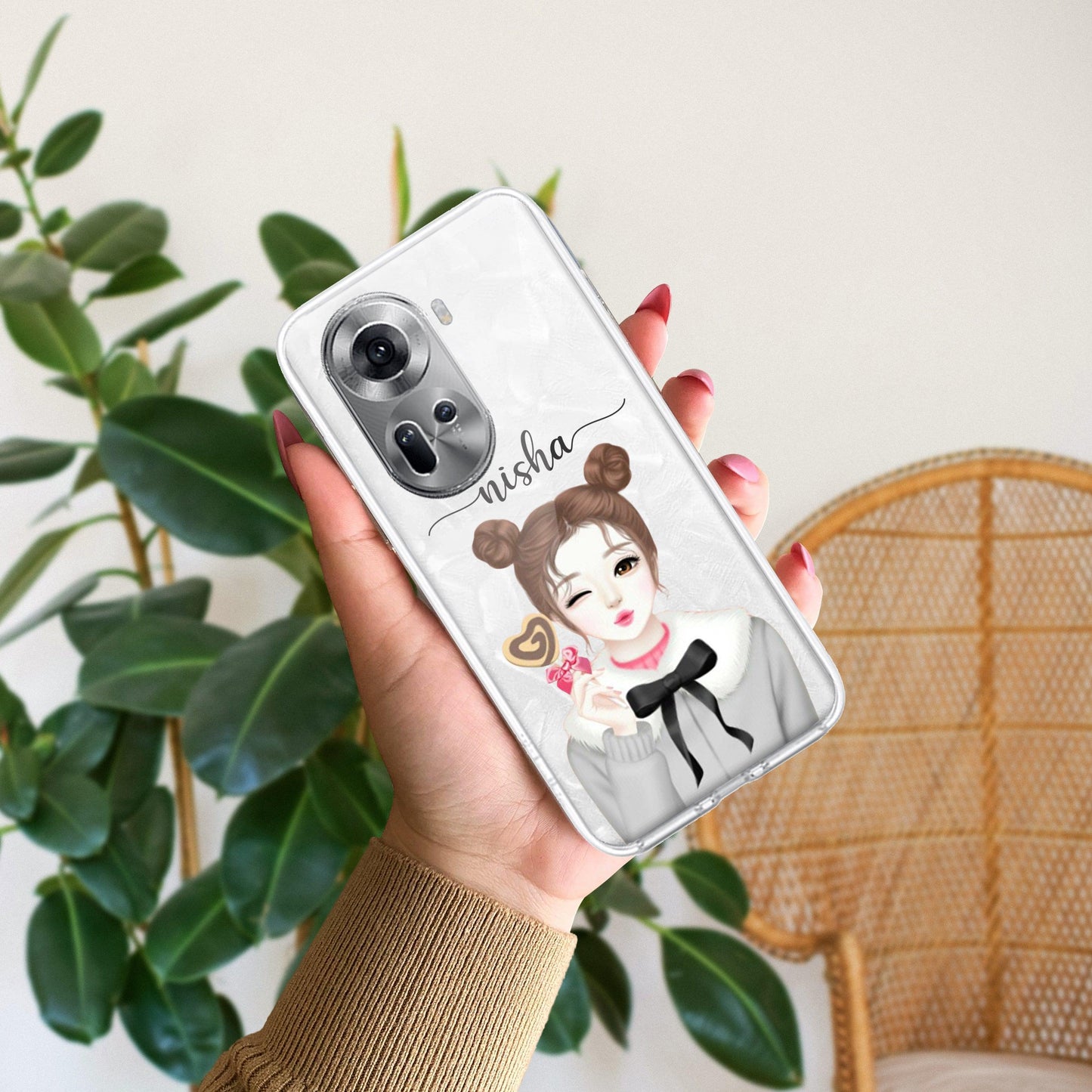 Candy Wink Customize Transparent Silicon Case For Oppo