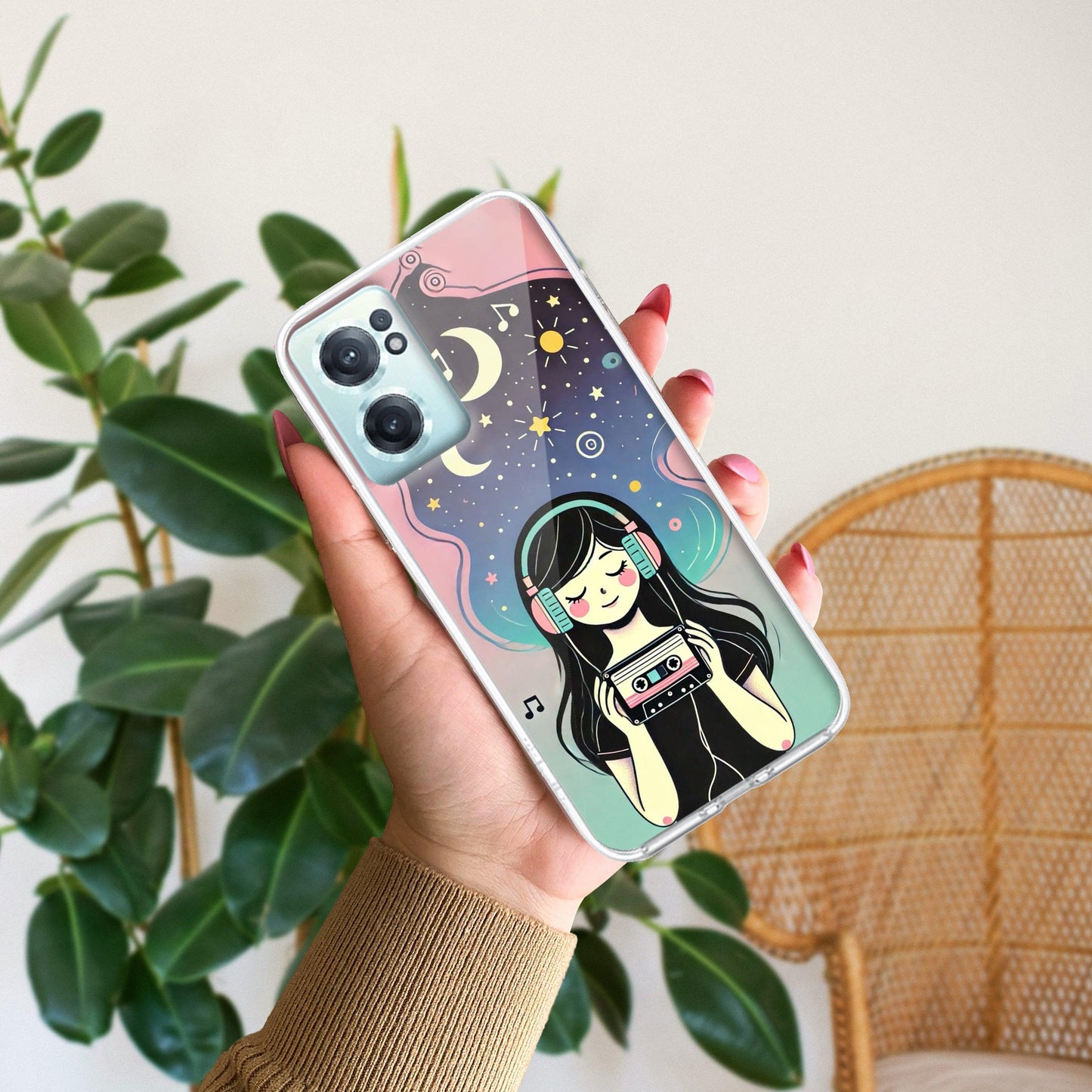 Luna Transparent Silicon Case For OnePlus