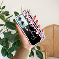 Pink Floral Customize Anti Yellow Case For Oppo A79 5G