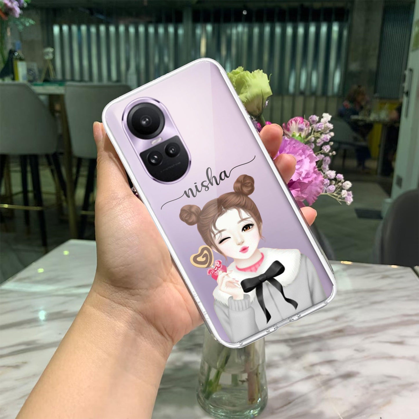 Candy Wink Customize Transparent Silicon Case For Oppo