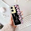 Pink Floral Customize Anti Yellow Case For Oppo A59 5G
