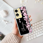 Pink Floral Customize Anti Yellow Case For Oppo A59 5G