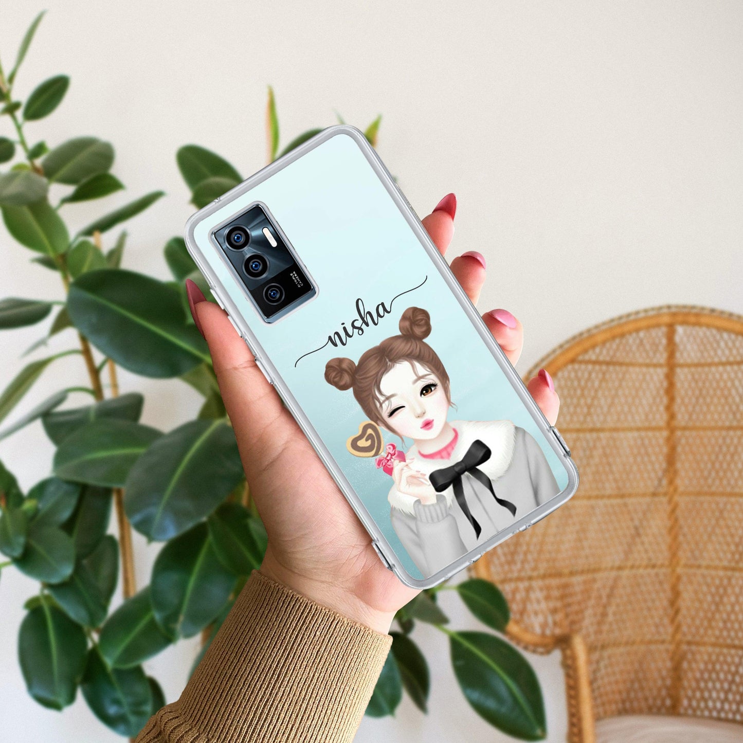 Candy Wink Customize Transparent Silicon Case For Vivo