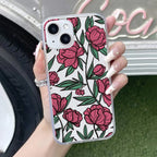 Wild Rose Transparent Silicon Case For Google Pixel 9