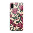 Wild Rose Anti Yellow Clear Case For iPhone X/Xs
