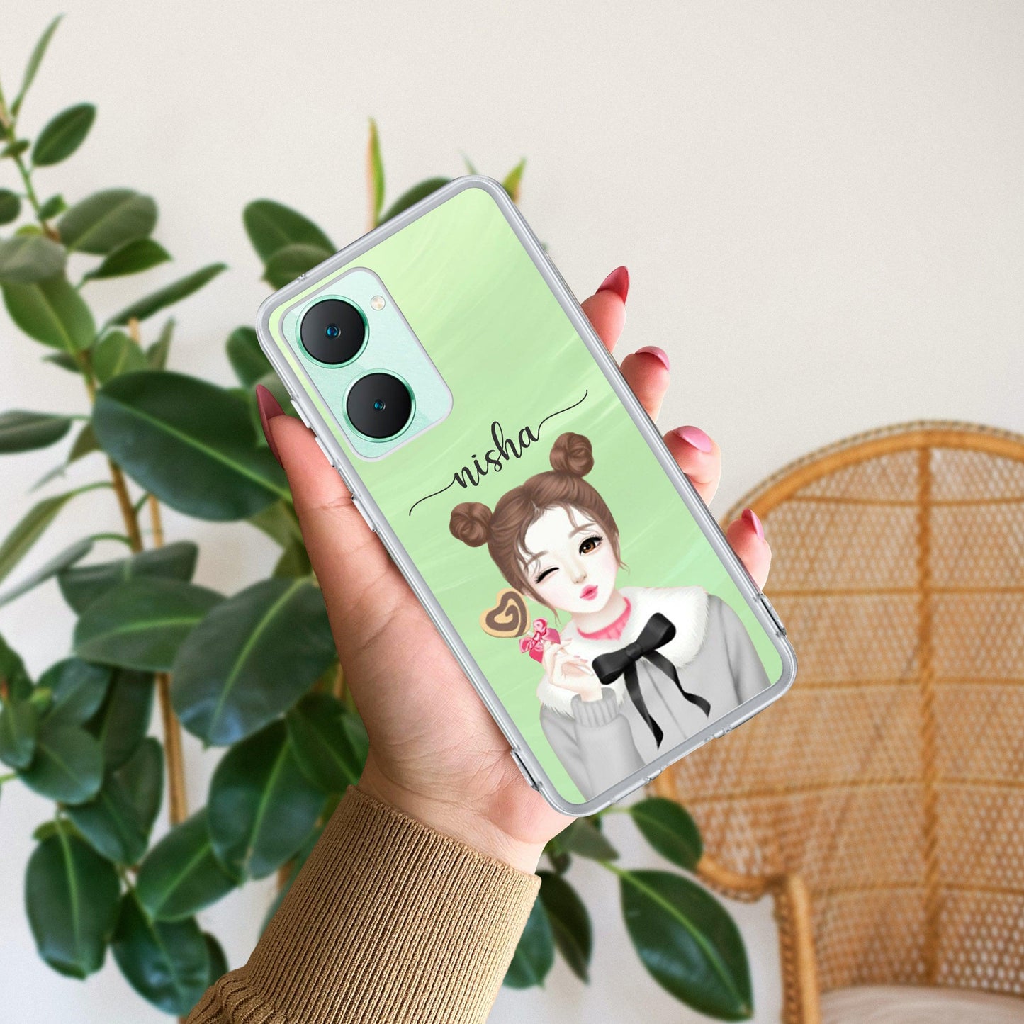 Candy Wink Customize Transparent Silicon Case For Vivo