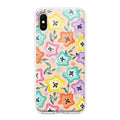 Star Floral Transparent Silicon Case For iPhone X/Xs