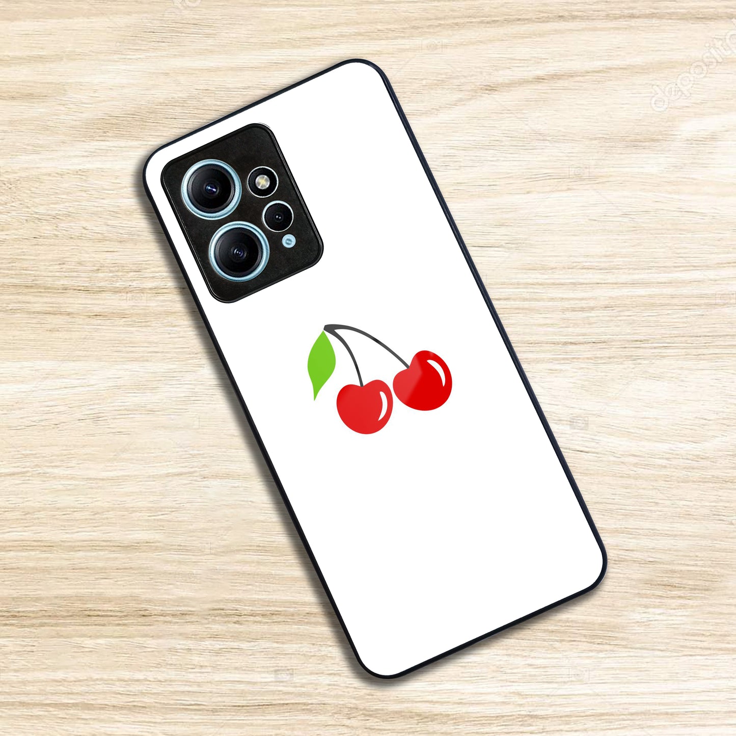 Cherry Glass Case Cover For Redmi/Xiaomi