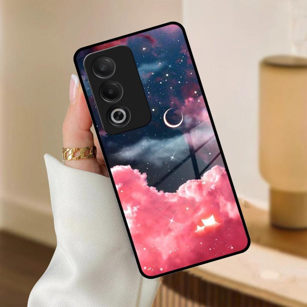 Aesthetic Cloud Glass Case Cover For Oppo