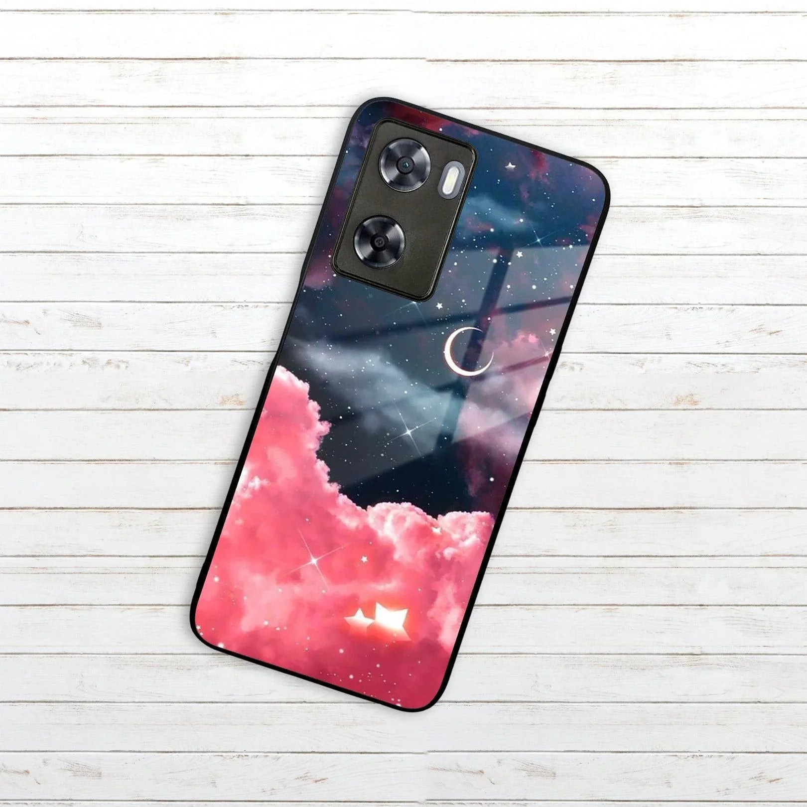 Aesthetic Cloud Glass Case Cover For Oppo - ShopOnCliQ