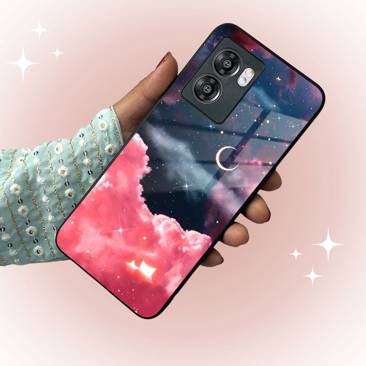 Aesthetic Cloud Glass Case Cover For Oppo ShopOnCliQ