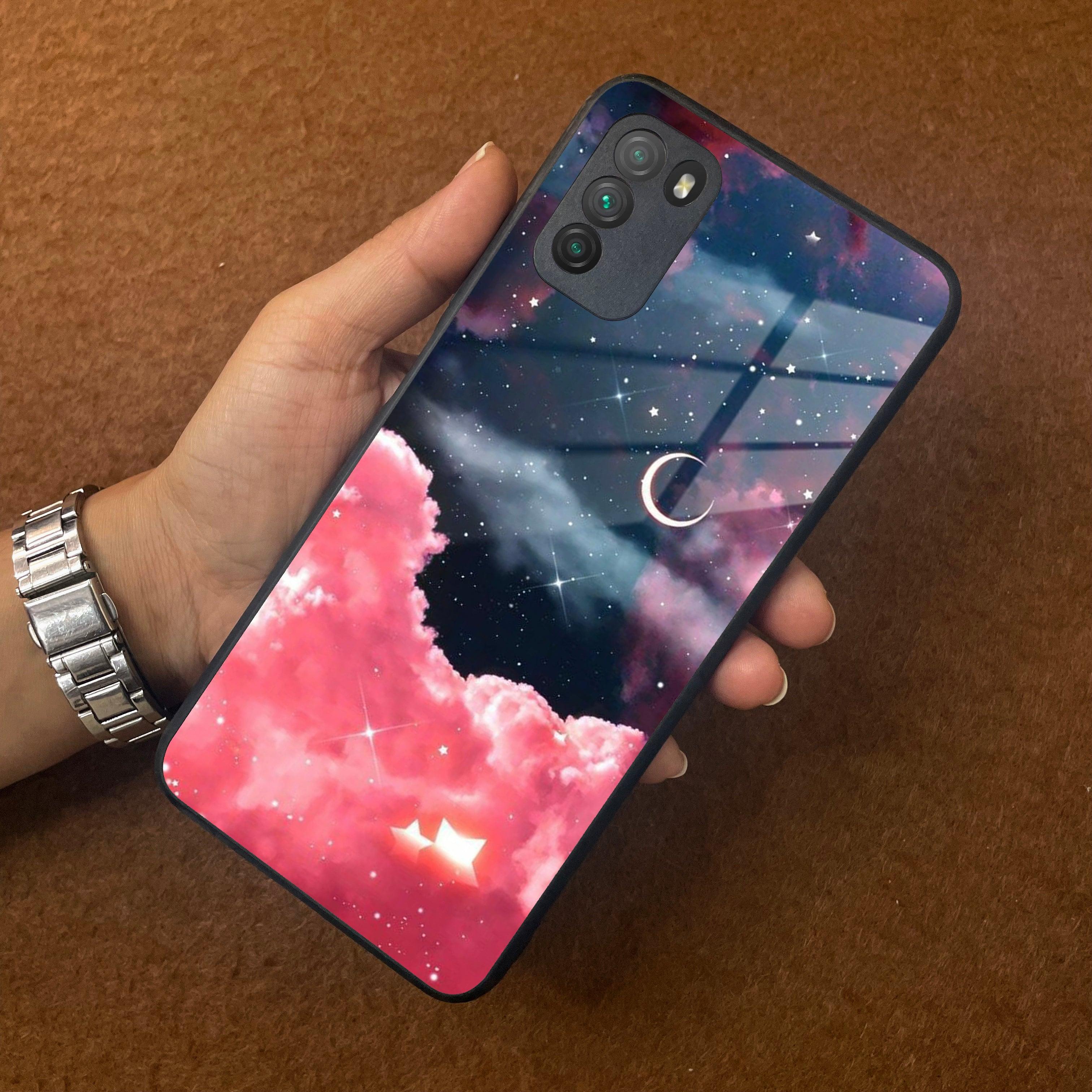 Aesthetic Cloud Glass Case Cover For Poco - ShopOnCliQ