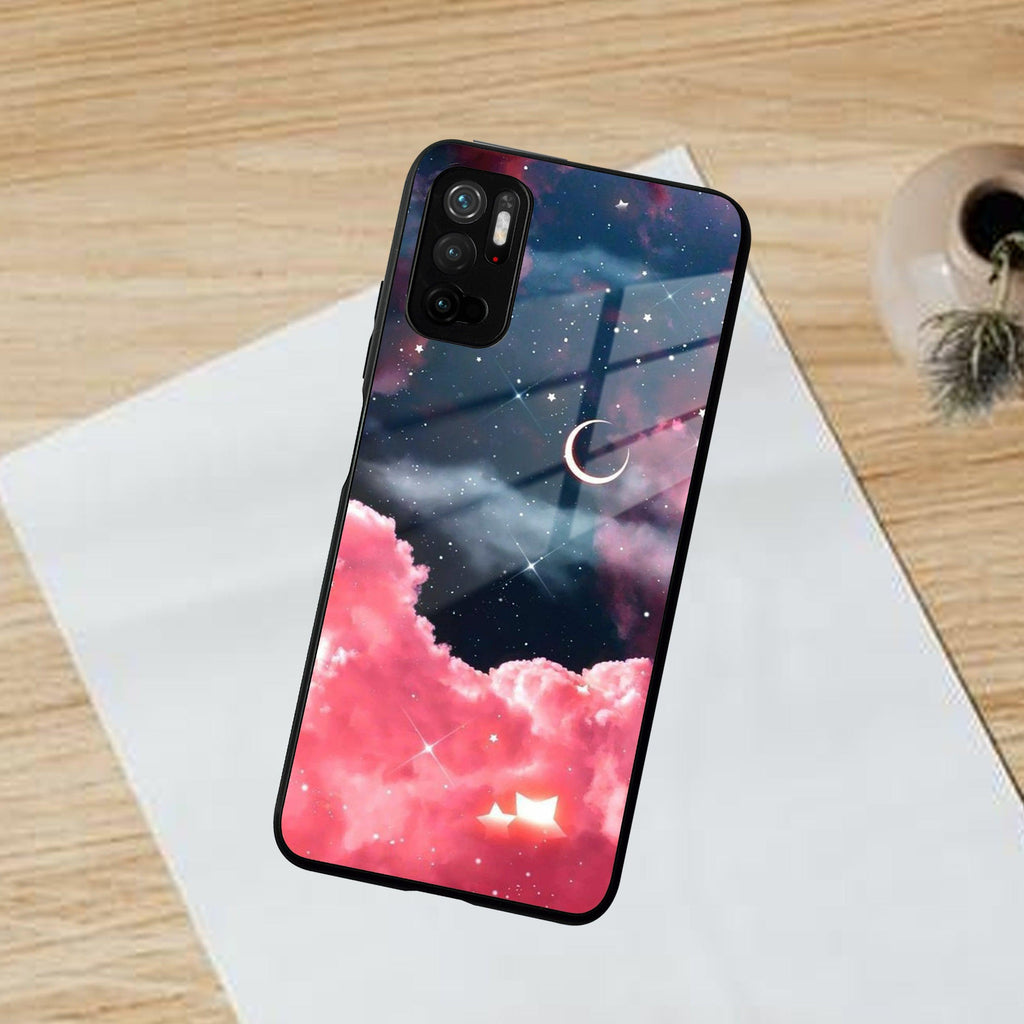 Aesthetic Cloud Glass Case Cover For Poco - ShopOnCliQ