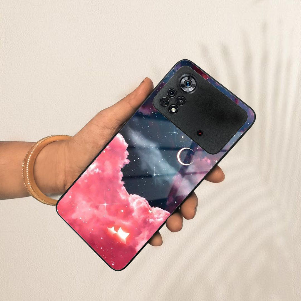 Aesthetic Cloud Glass Case Cover For Poco - ShopOnCliQ