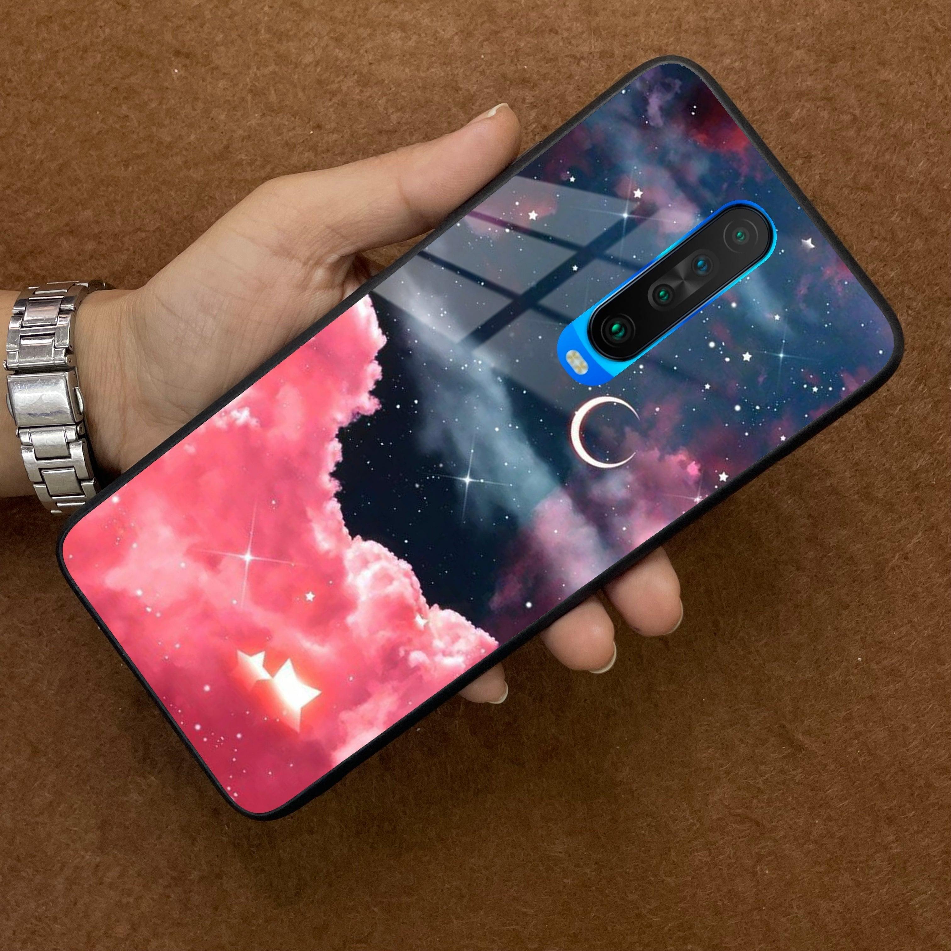 Aesthetic Cloud Glass Case Cover For Poco - ShopOnCliQ