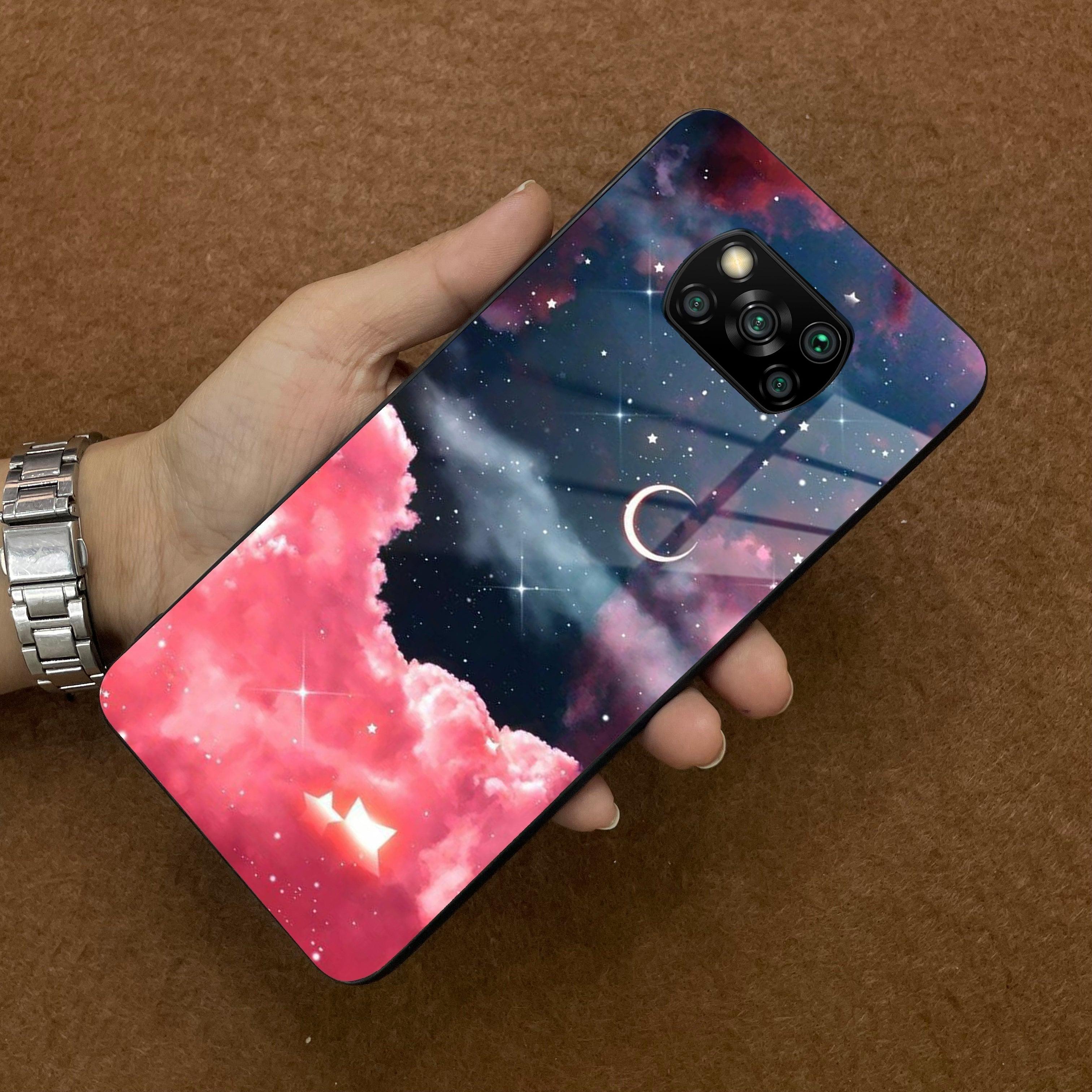 Aesthetic Cloud Glass Case Cover For Poco - ShopOnCliQ
