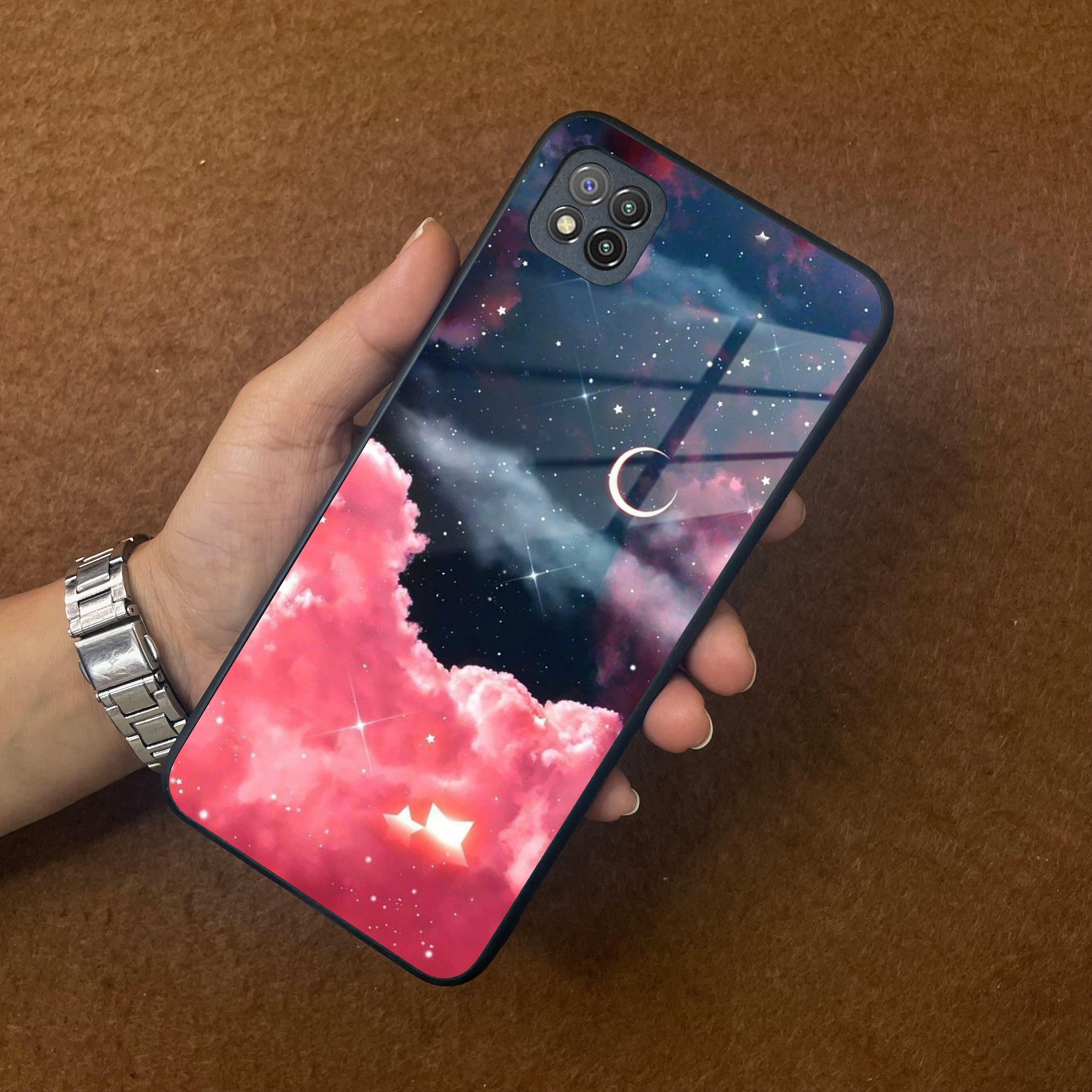 Aesthetic Cloud Glass Case Cover For Poco - ShopOnCliQ