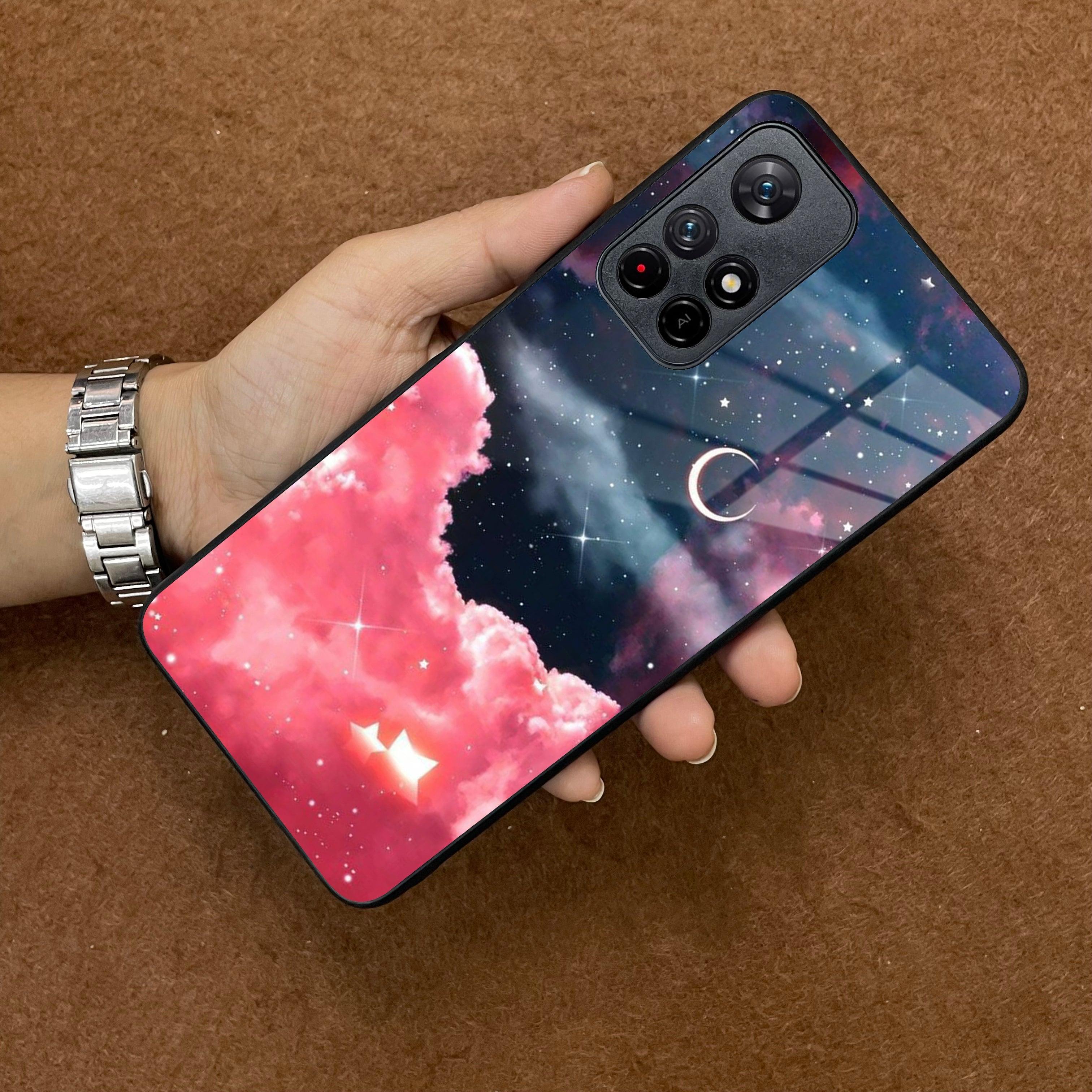 Aesthetic Cloud Glass Case Cover For Poco - ShopOnCliQ