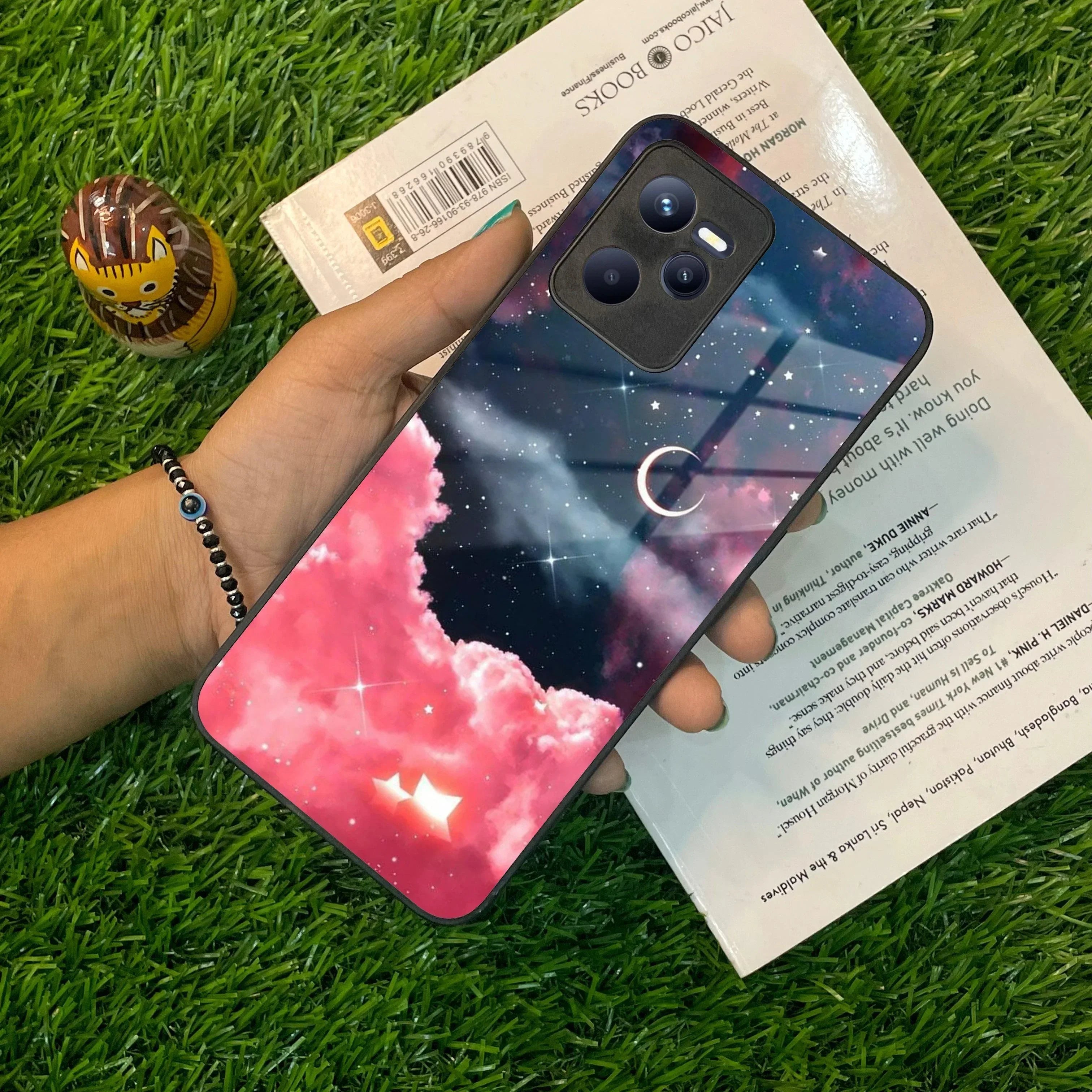Aesthetic Cloud Glass Case Cover For Realme/Narzo - ShopOnCliQ