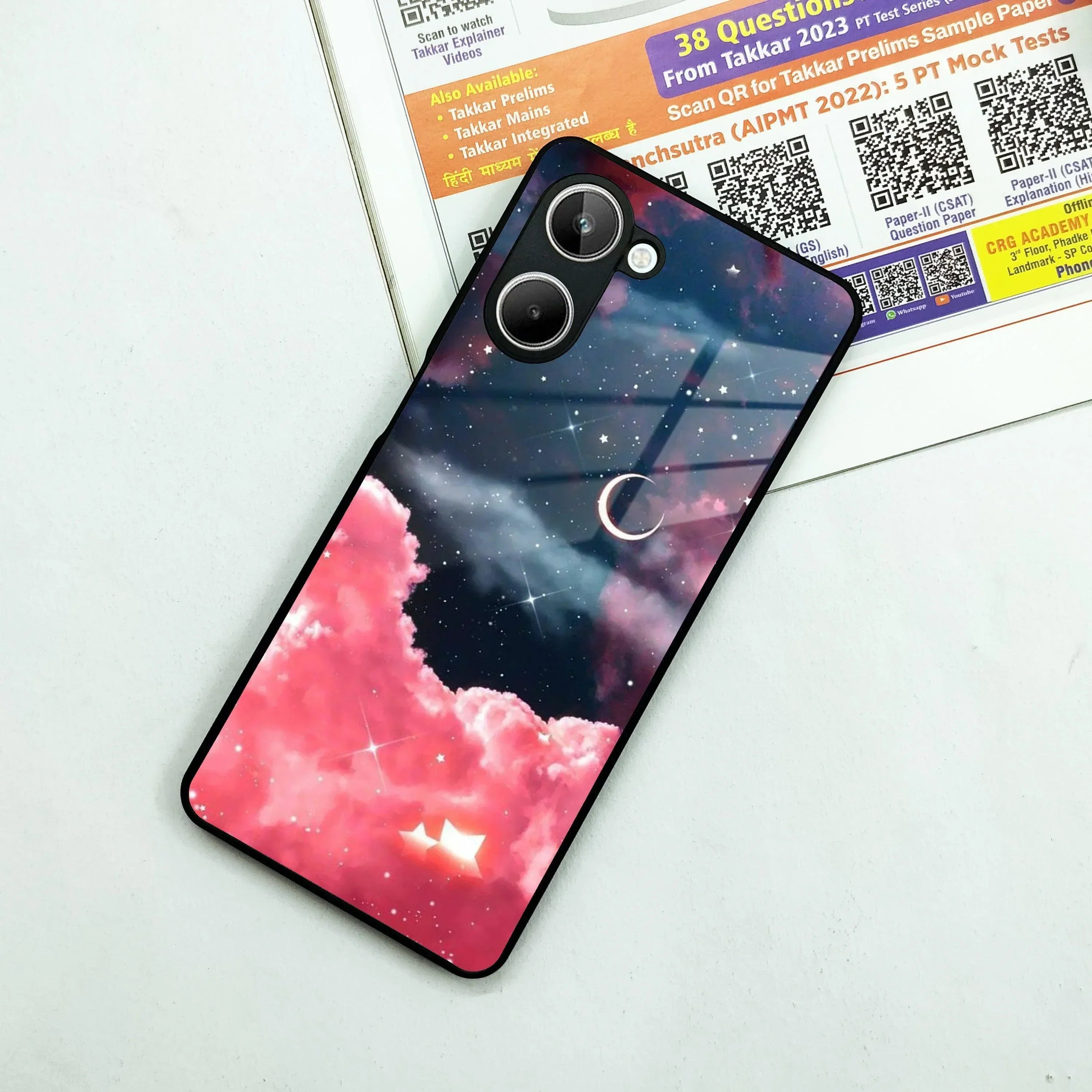 Aesthetic Cloud Glass Case Cover For Realme/Narzo - ShopOnCliQ
