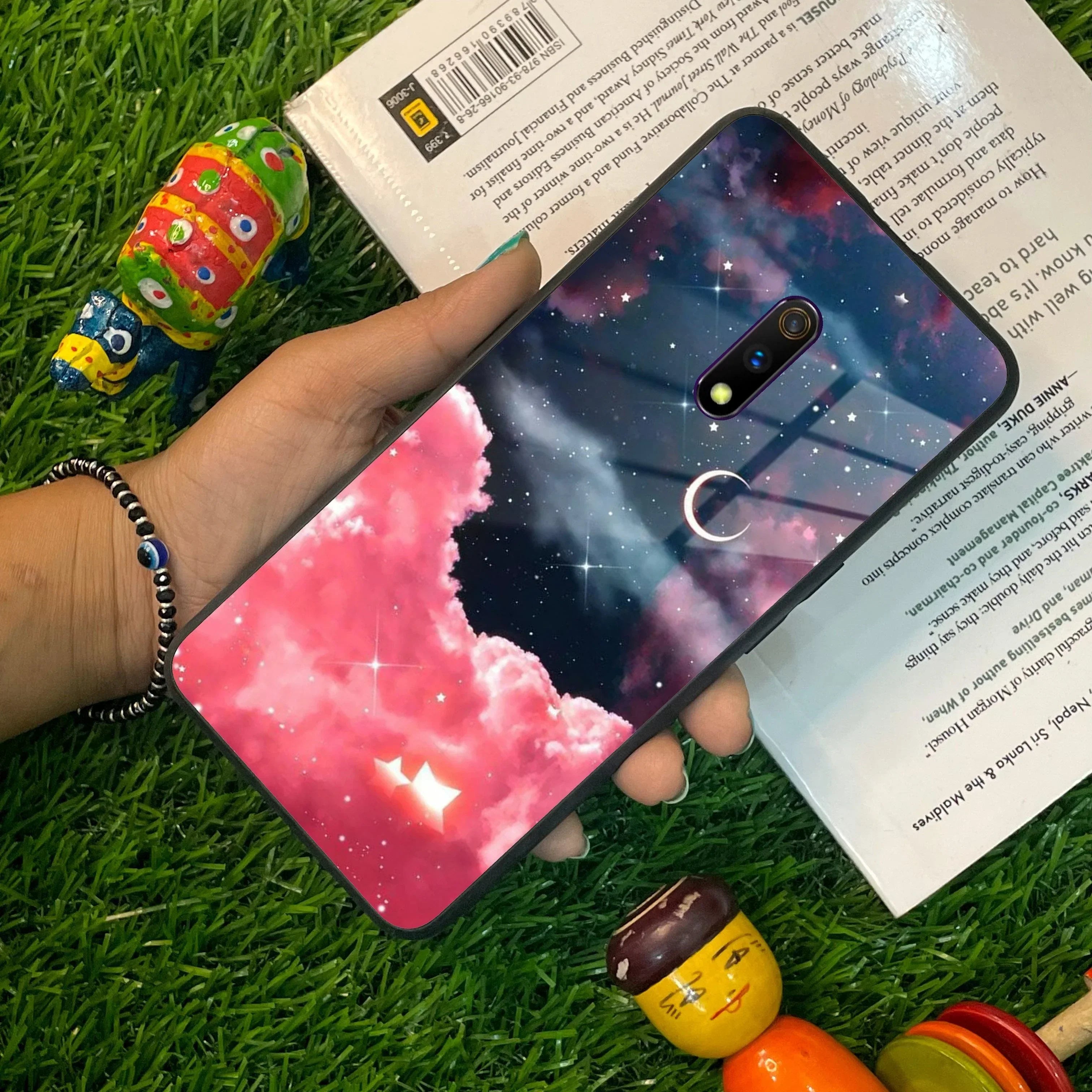 Aesthetic Cloud Glass Case Cover For Realme/Narzo - ShopOnCliQ