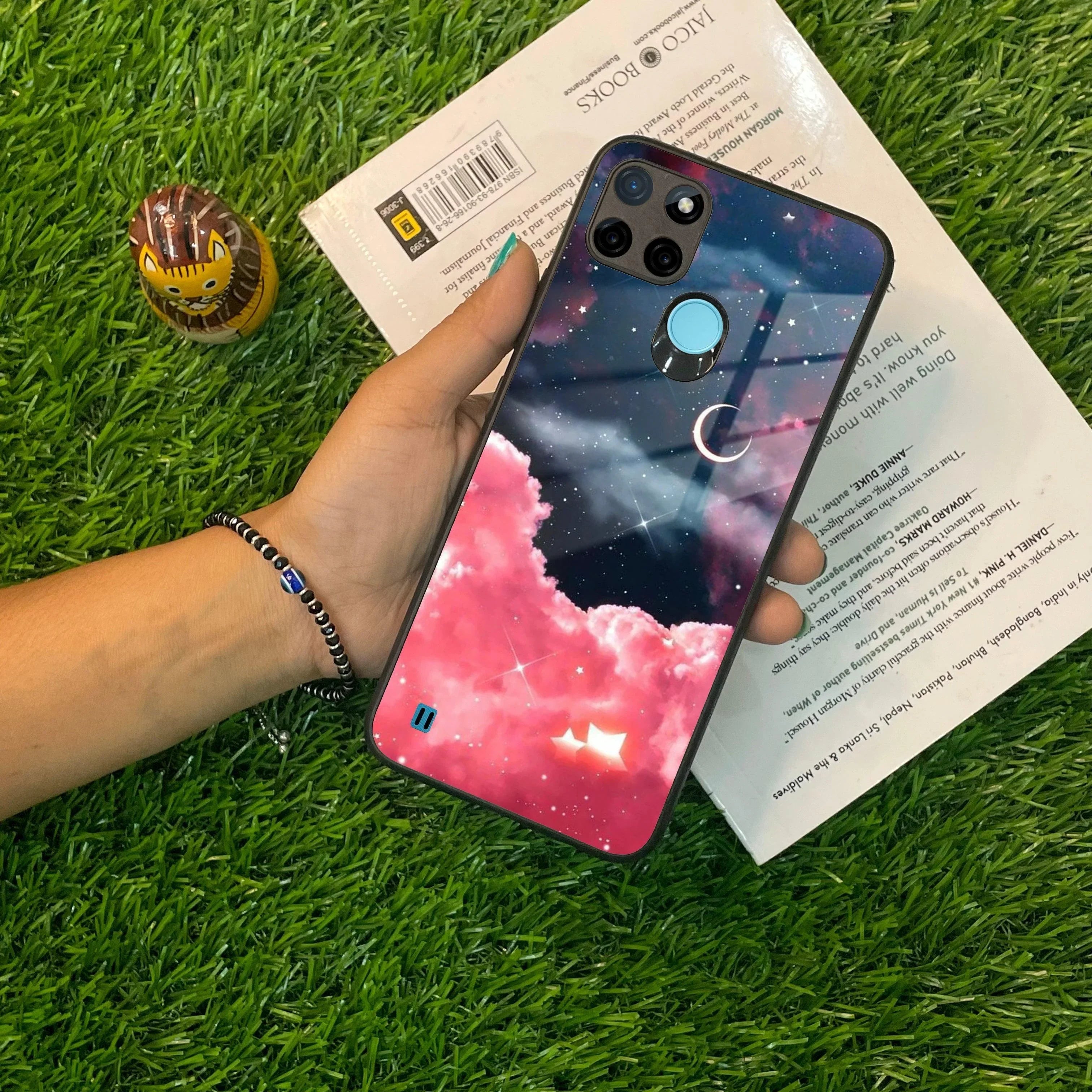 Aesthetic Cloud Glass Case Cover For Realme/Narzo - ShopOnCliQ