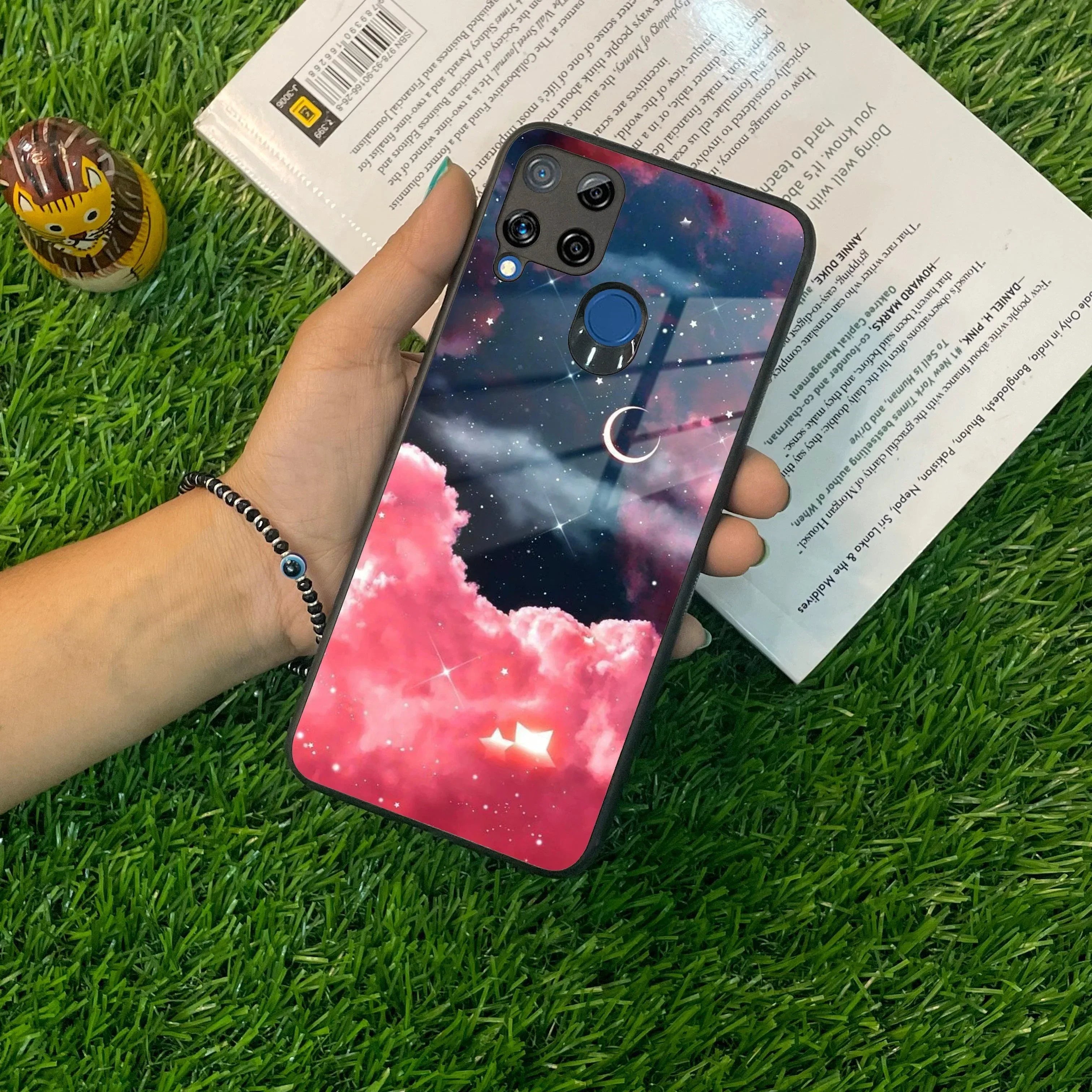 Aesthetic Cloud Glass Case Cover For Realme/Narzo - ShopOnCliQ