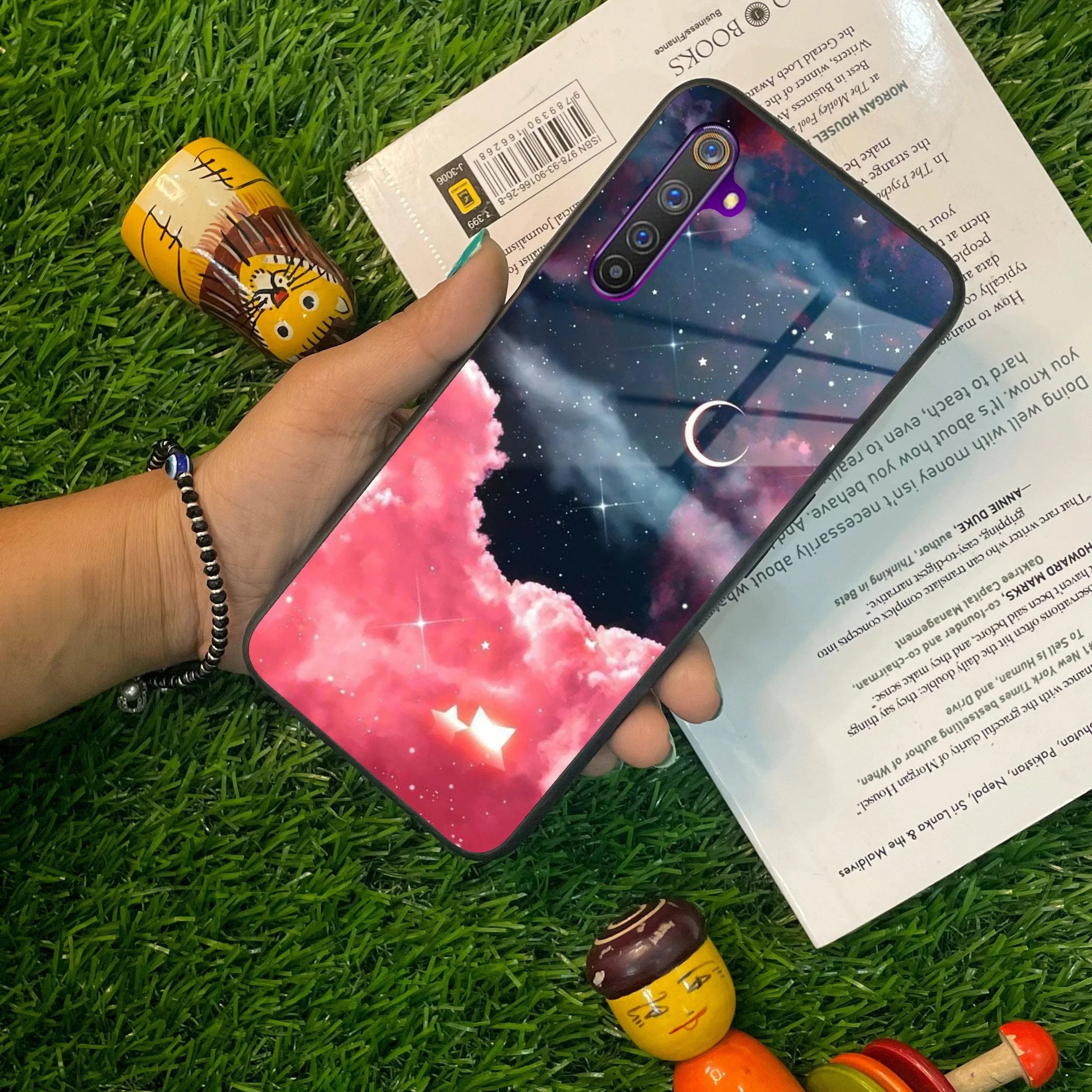 Aesthetic Cloud Glass Case Cover For Realme/Narzo - ShopOnCliQ
