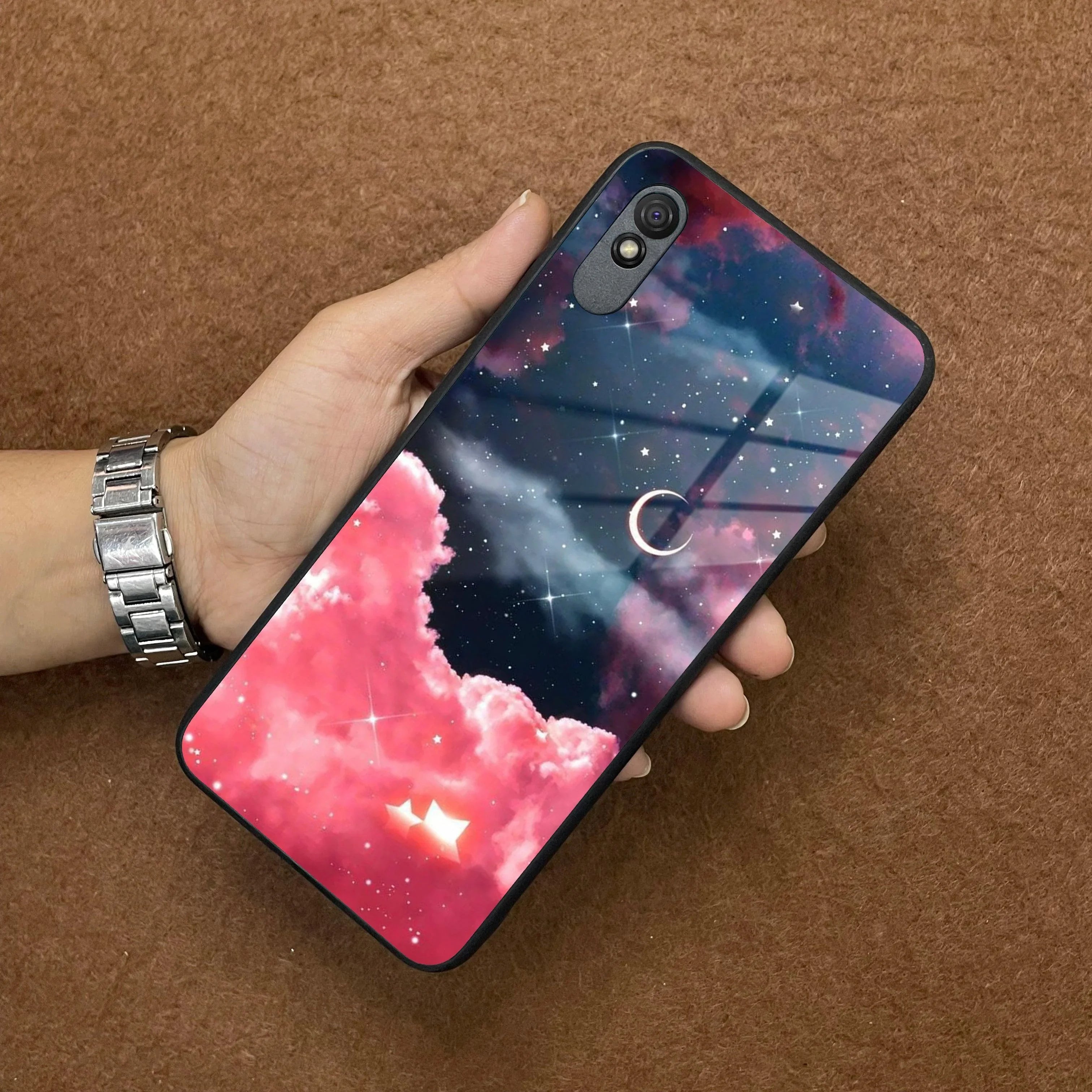 Aesthetic Cloud Glass Case Cover For Redmi/Xiaomi - ShopOnCliQ