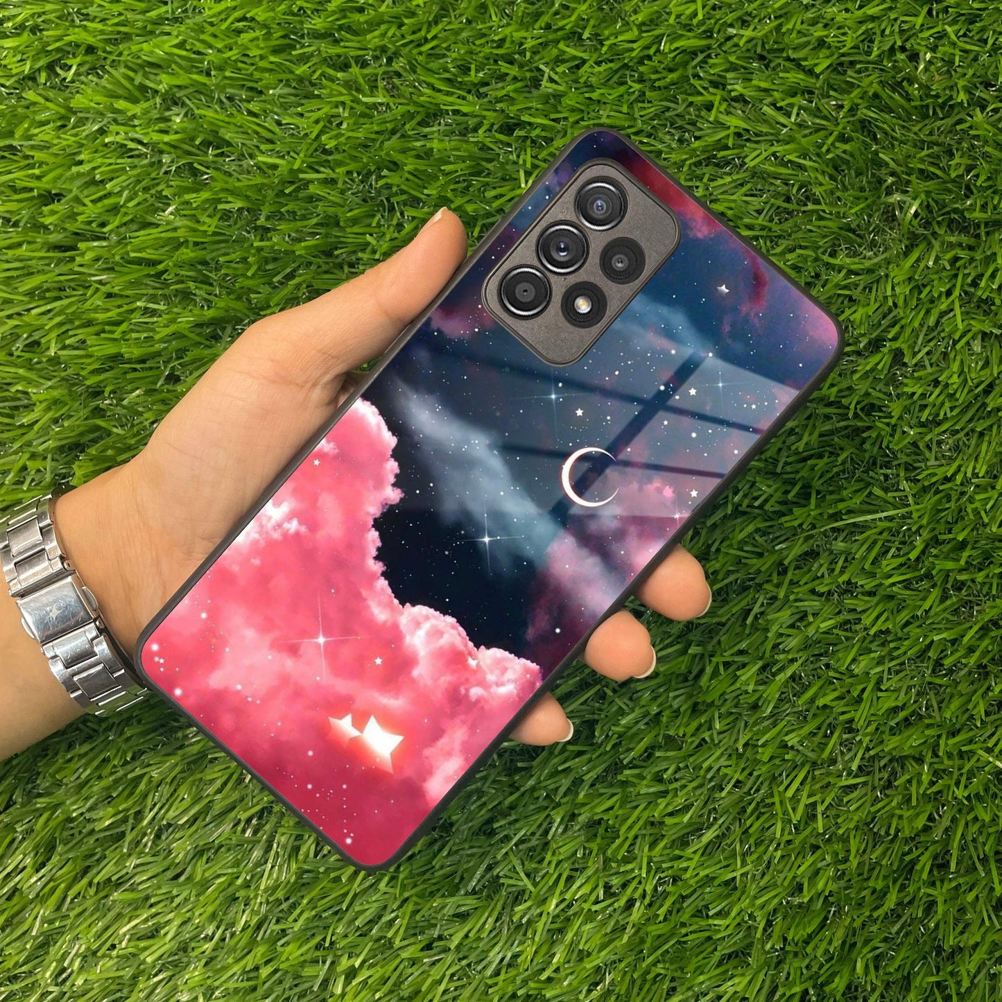 Aesthetic Cloud Glass Case Cover For Samsung