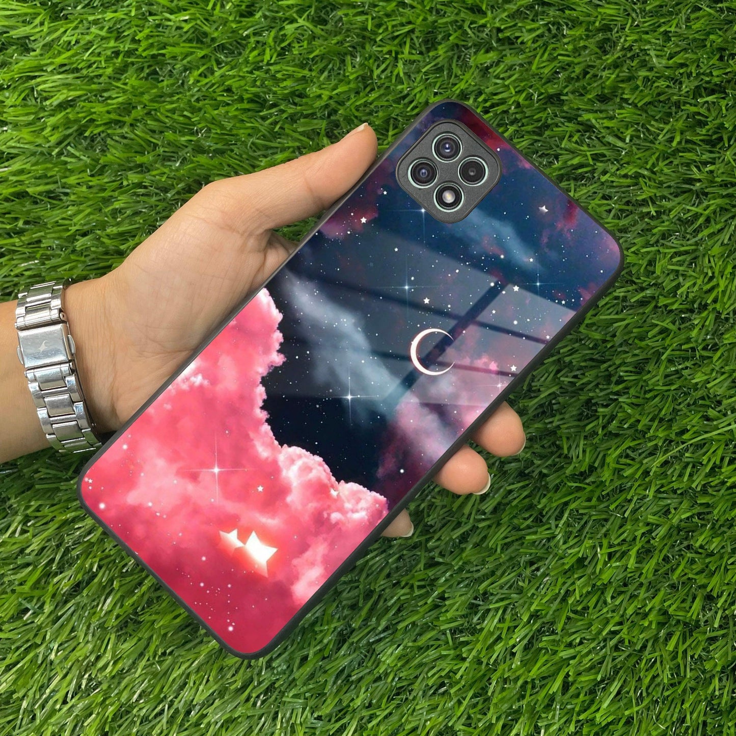 Aesthetic Cloud Glass Case Cover For Samsung