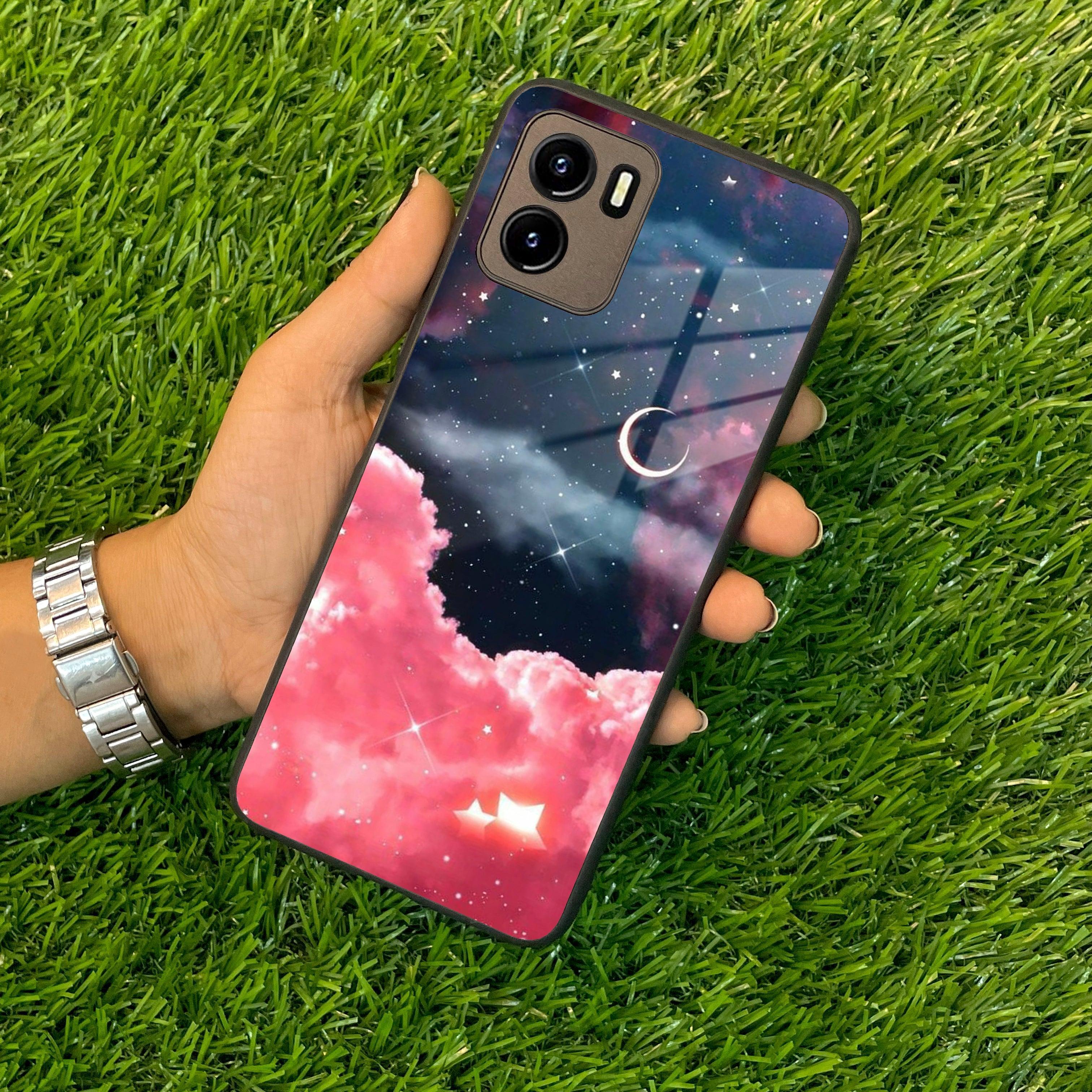 Aesthetic Cloud Glass Case Cover For Vivo - ShopOnCliQ