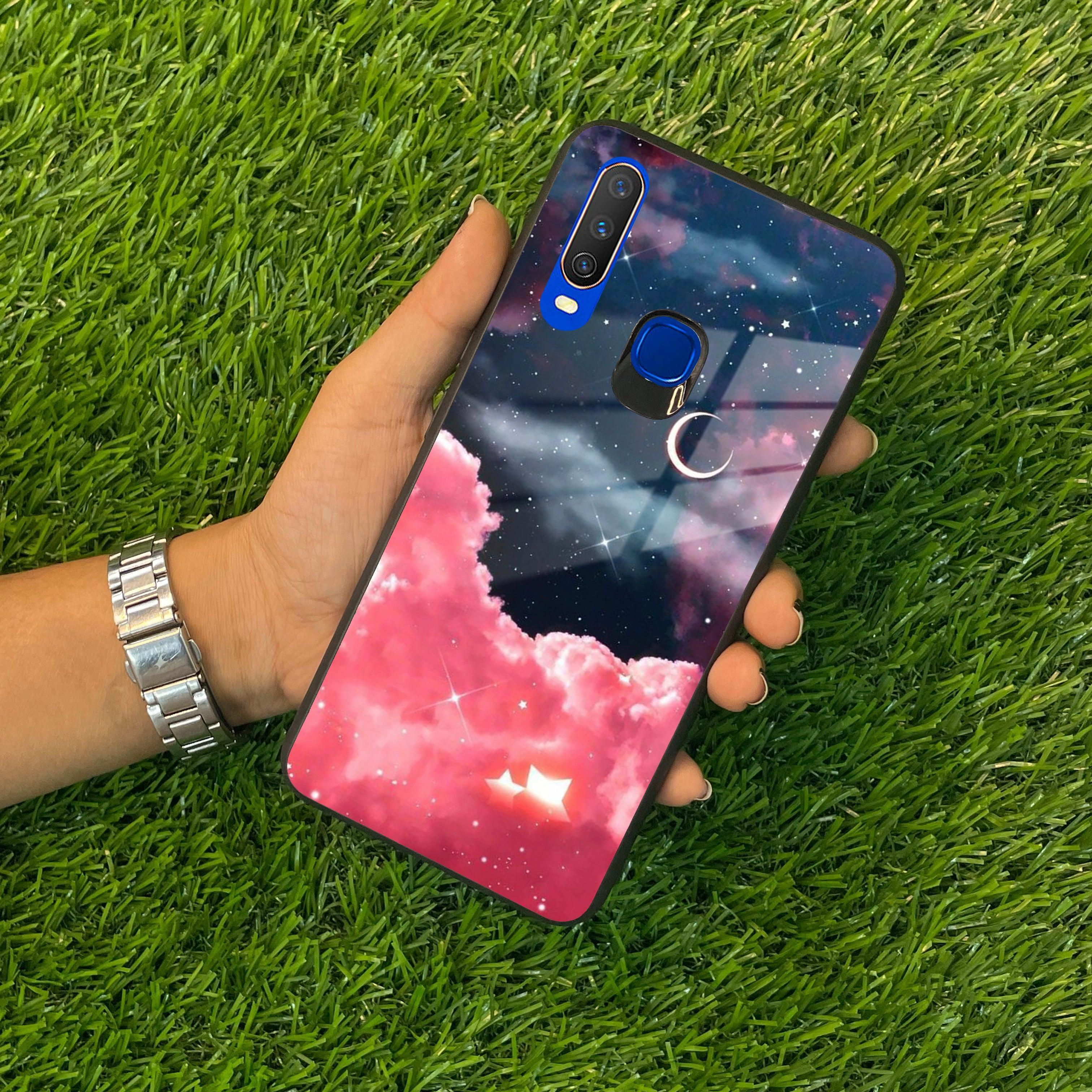 Aesthetic Cloud Glass Case Cover For Vivo - ShopOnCliQ
