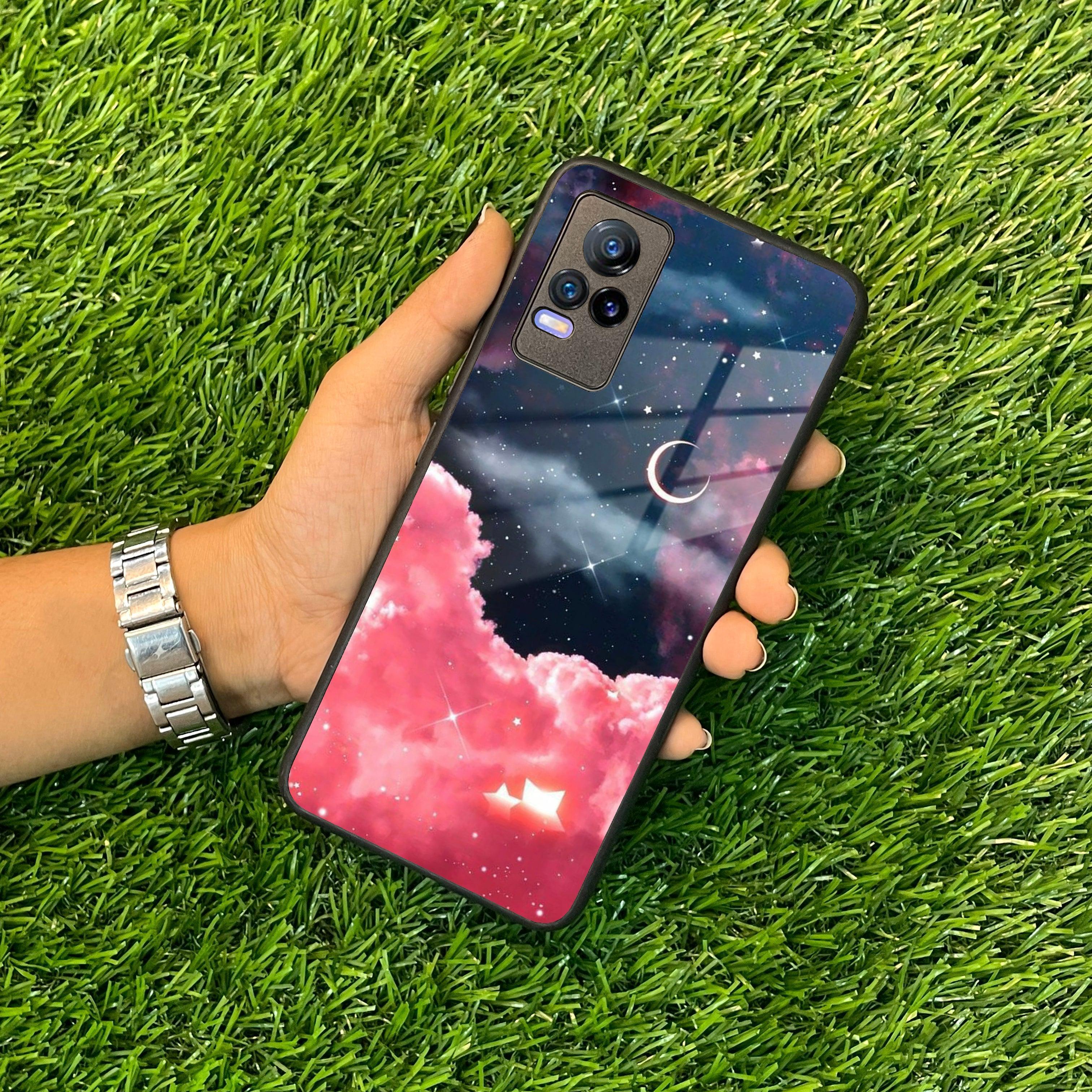 Aesthetic Cloud Glass Case Cover For Vivo - ShopOnCliQ