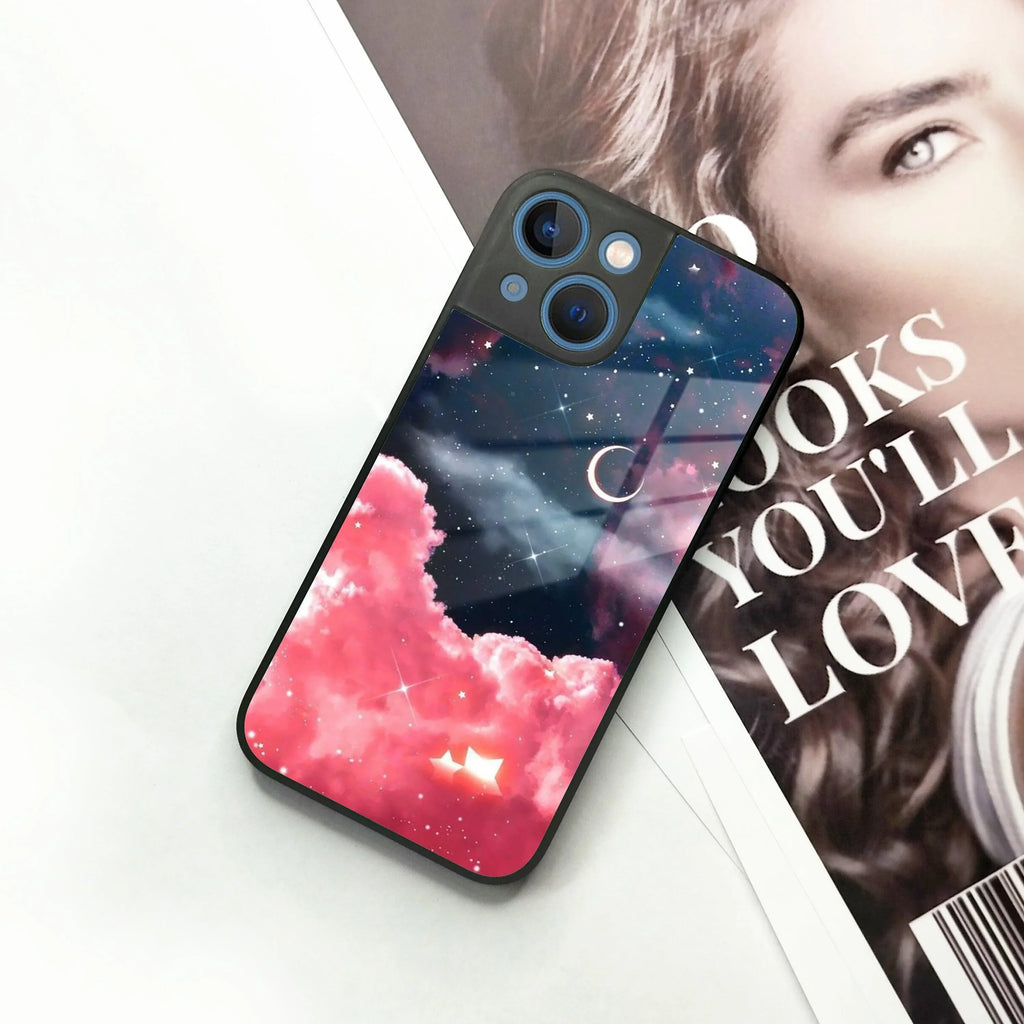 Aesthetic Cloud Glass Case Cover For iPhone - ShopOnCliQ