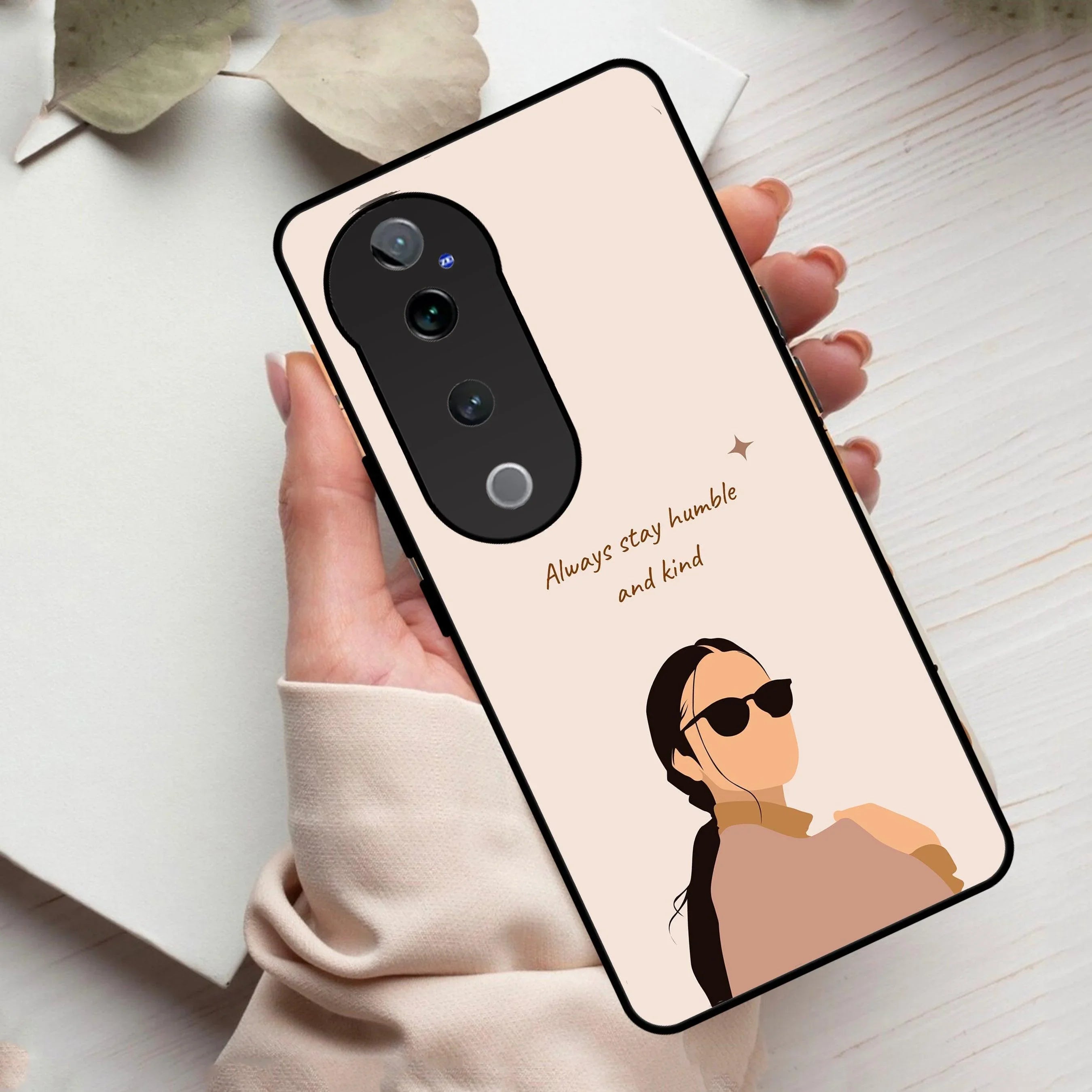 Always Stay Humble And Kind Glass Phone Cover For Vivo - ShopOnCliQ