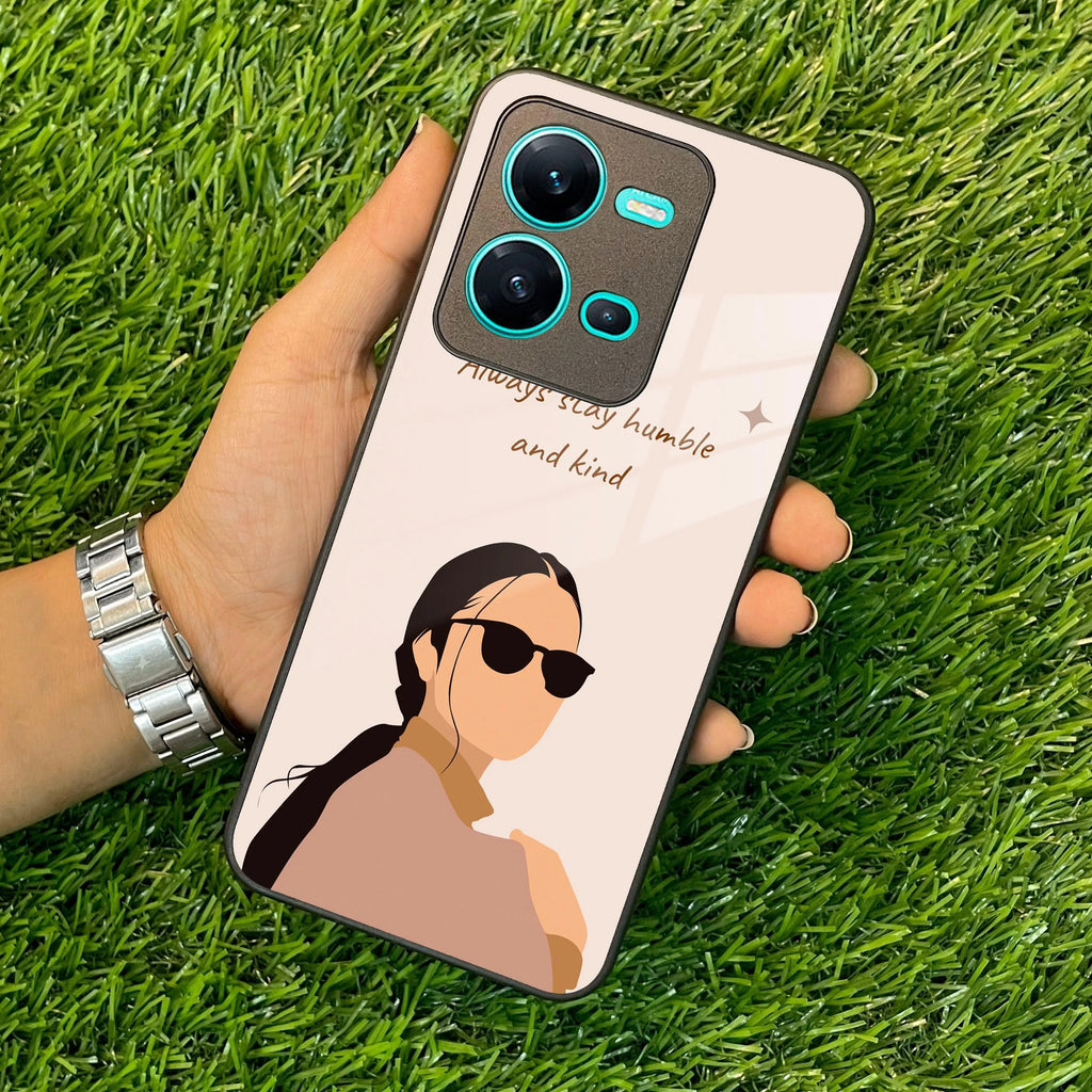 Always Stay Humble And Kind Glass Phone Cover For Vivo - ShopOnCliQ