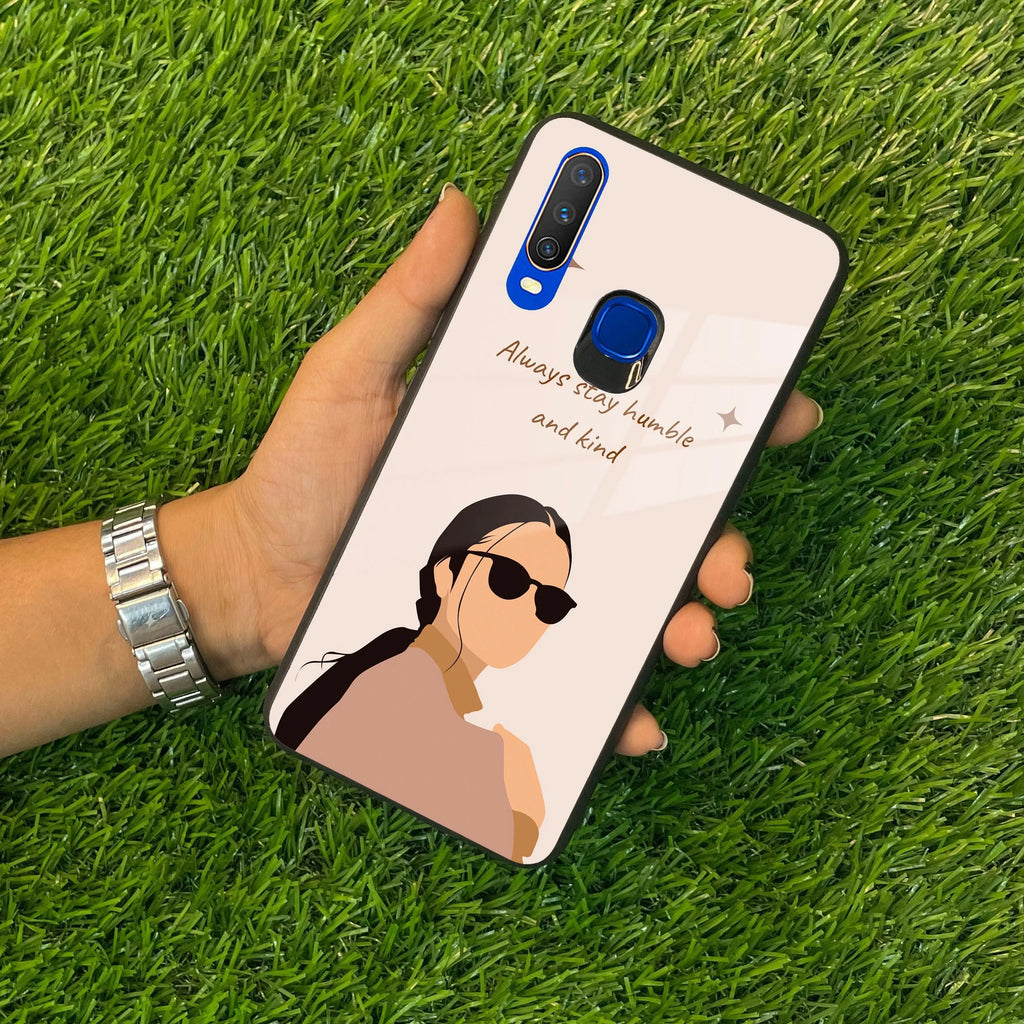 Always Stay Humble And Kind Glass Phone Cover For Vivo - ShopOnCliQ