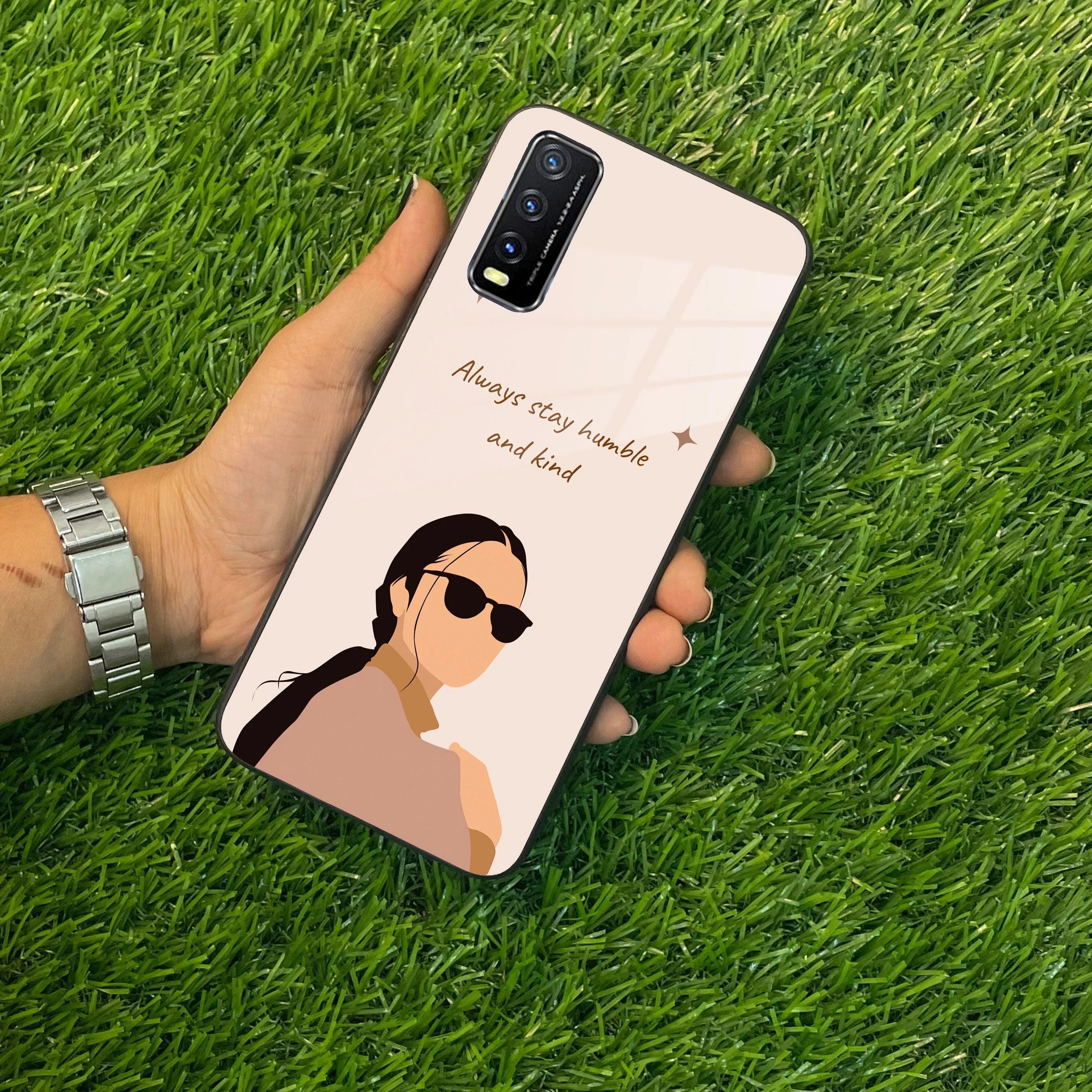 Always Stay Humble And Kind Glass Phone Cover For Vivo - ShopOnCliQ