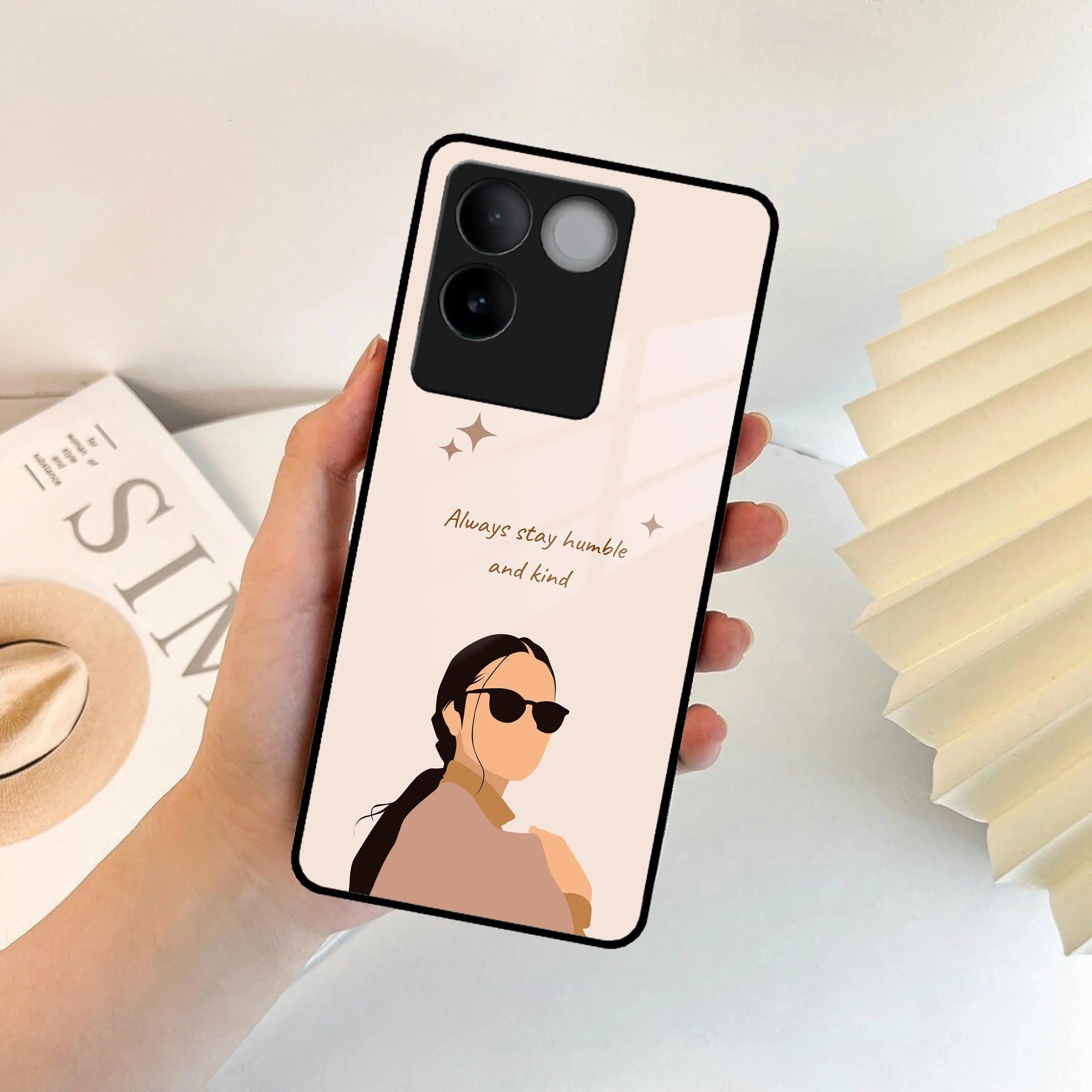 Always Stay Humble And Kind Glass Phone Cover For Vivo - ShopOnCliQ