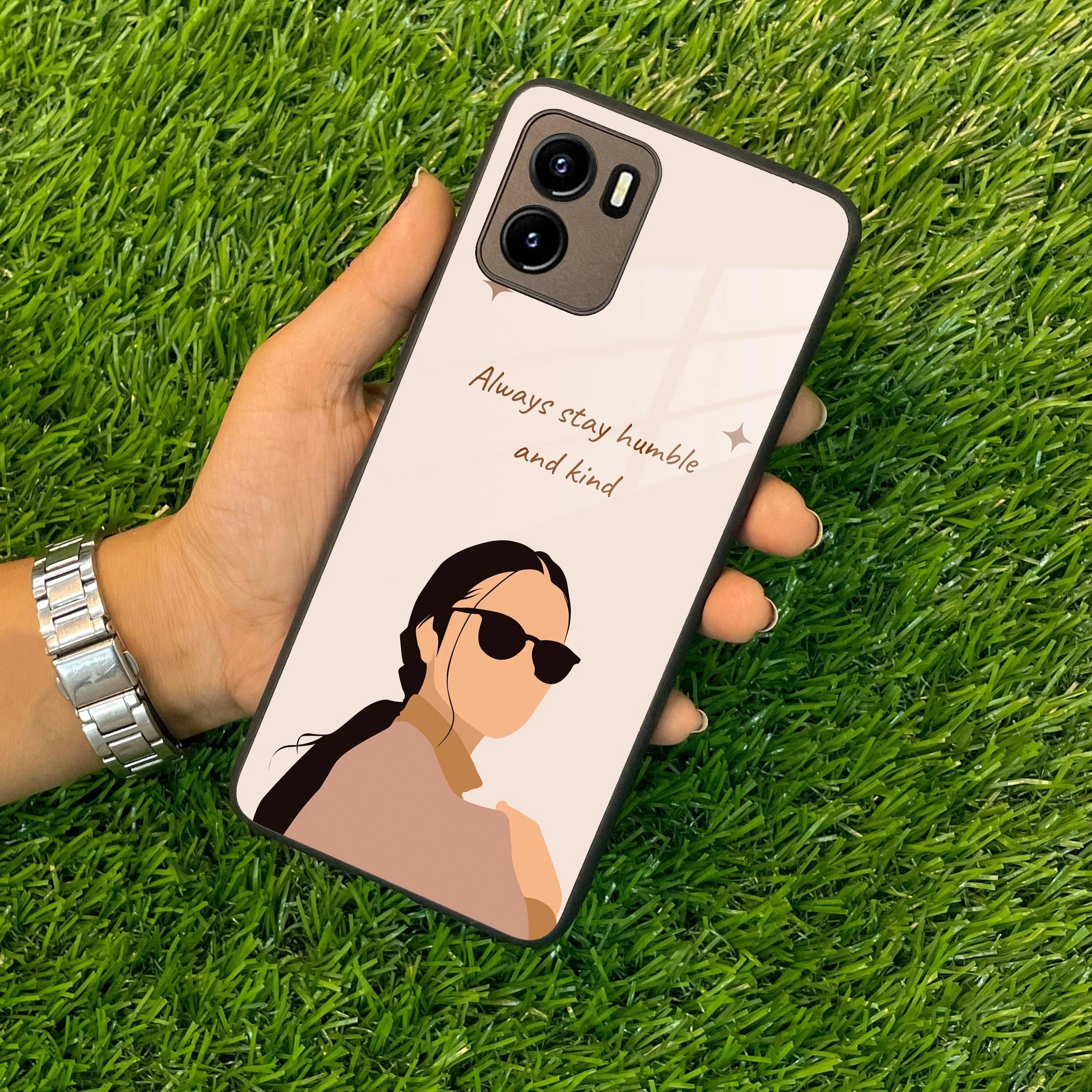 Always Stay Humble And Kind Glass Phone Cover For Vivo - ShopOnCliQ