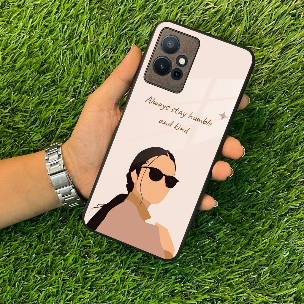 Always Stay Humble And Kind Glass Phone Cover For Vivo - ShopOnCliQ