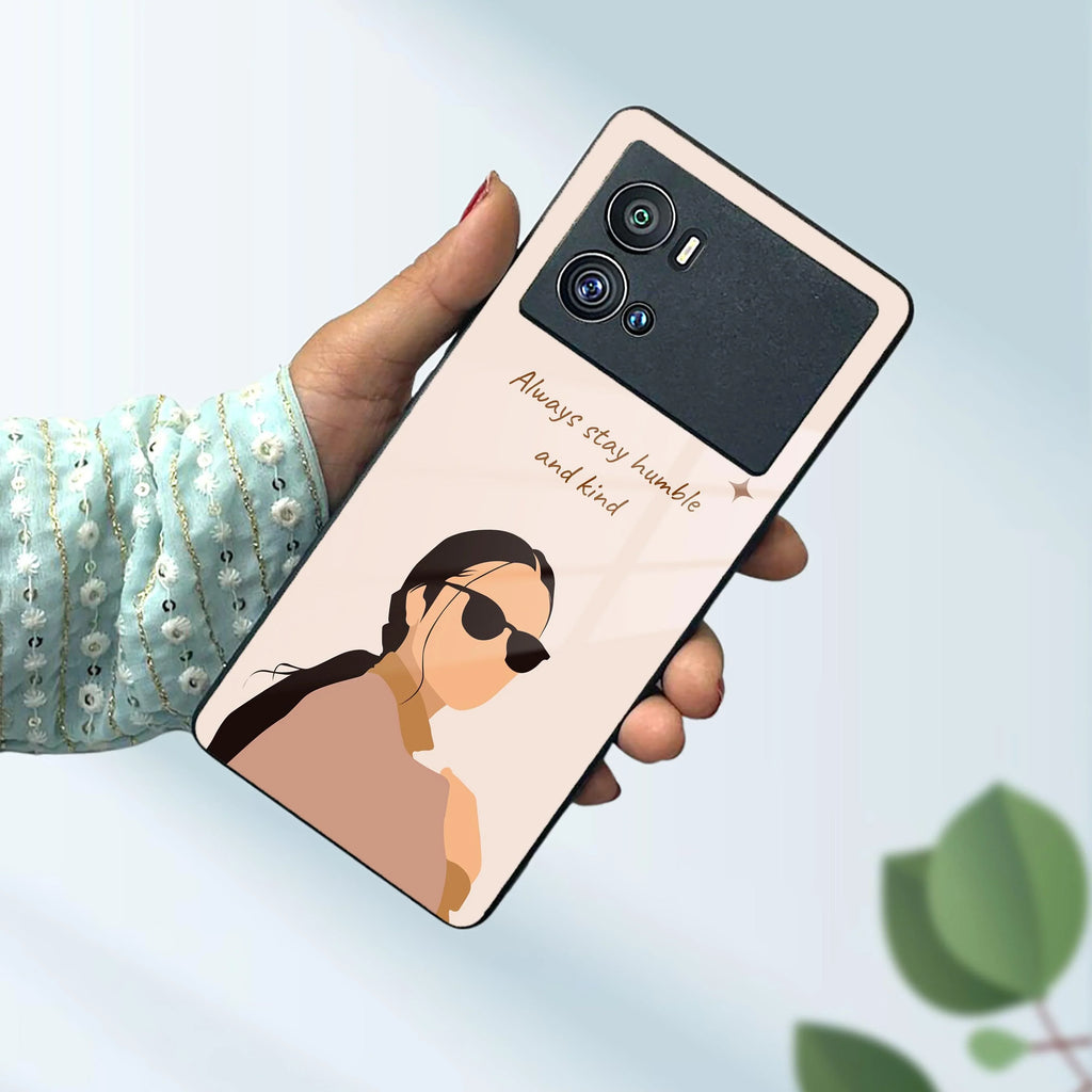 Always Stay Humble And Kind Glass Phone Cover For Vivo - ShopOnCliQ