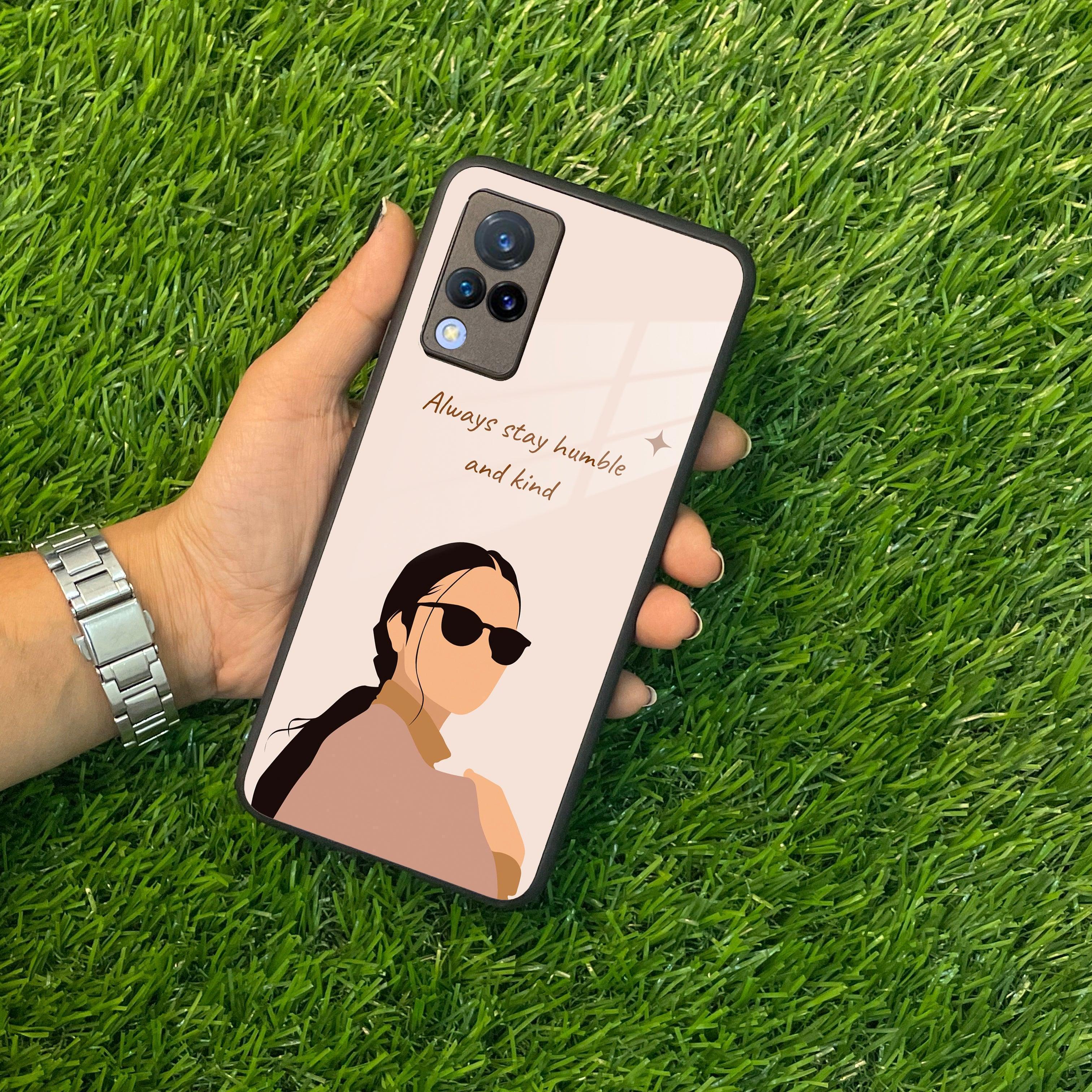 Always Stay Humble And Kind Glass Phone Cover For Vivo - ShopOnCliQ